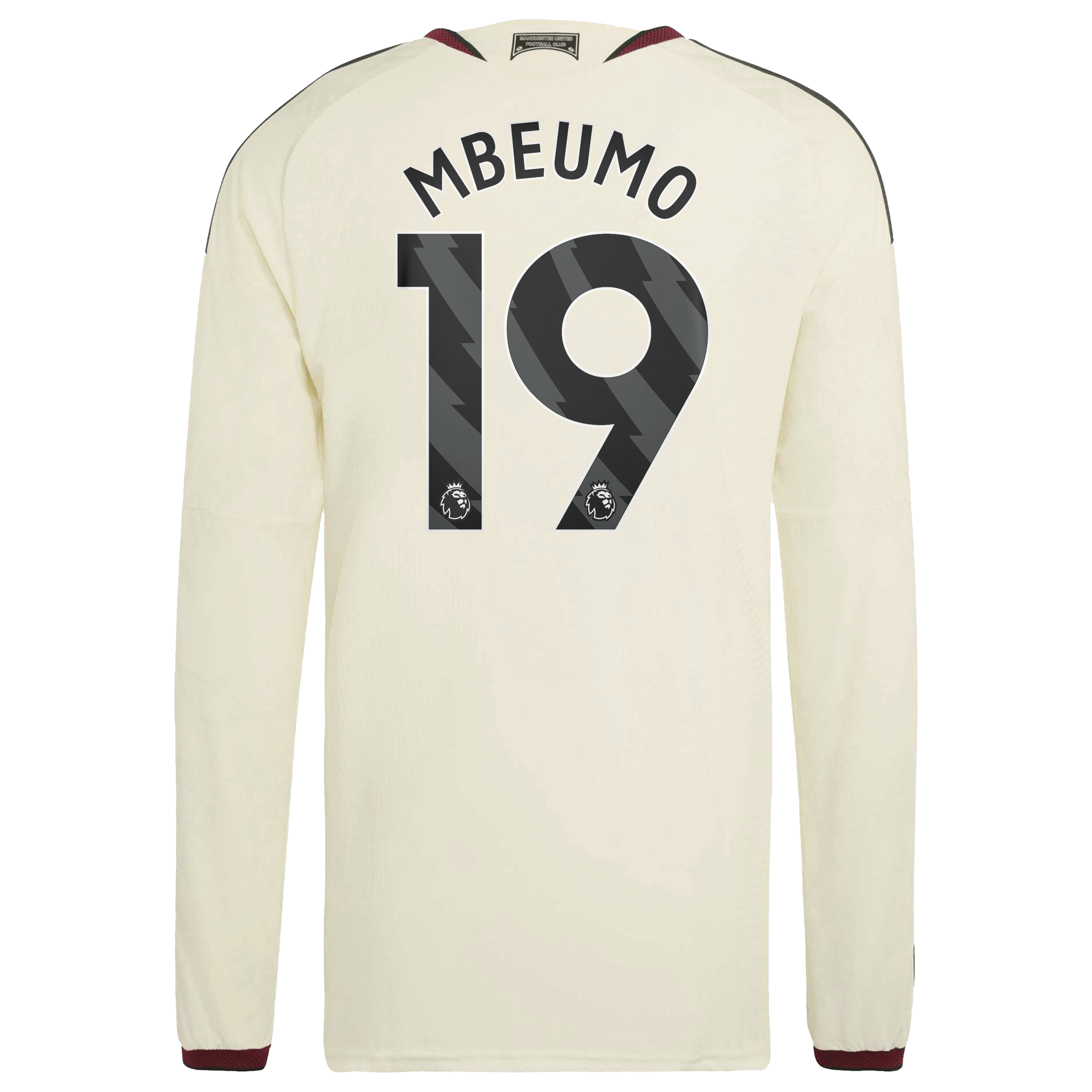 Manchester United adidas Third Authentic Shirt 2026-27 - Long Sleeve with Mbeumo 19 printing, , rebel_hi-res