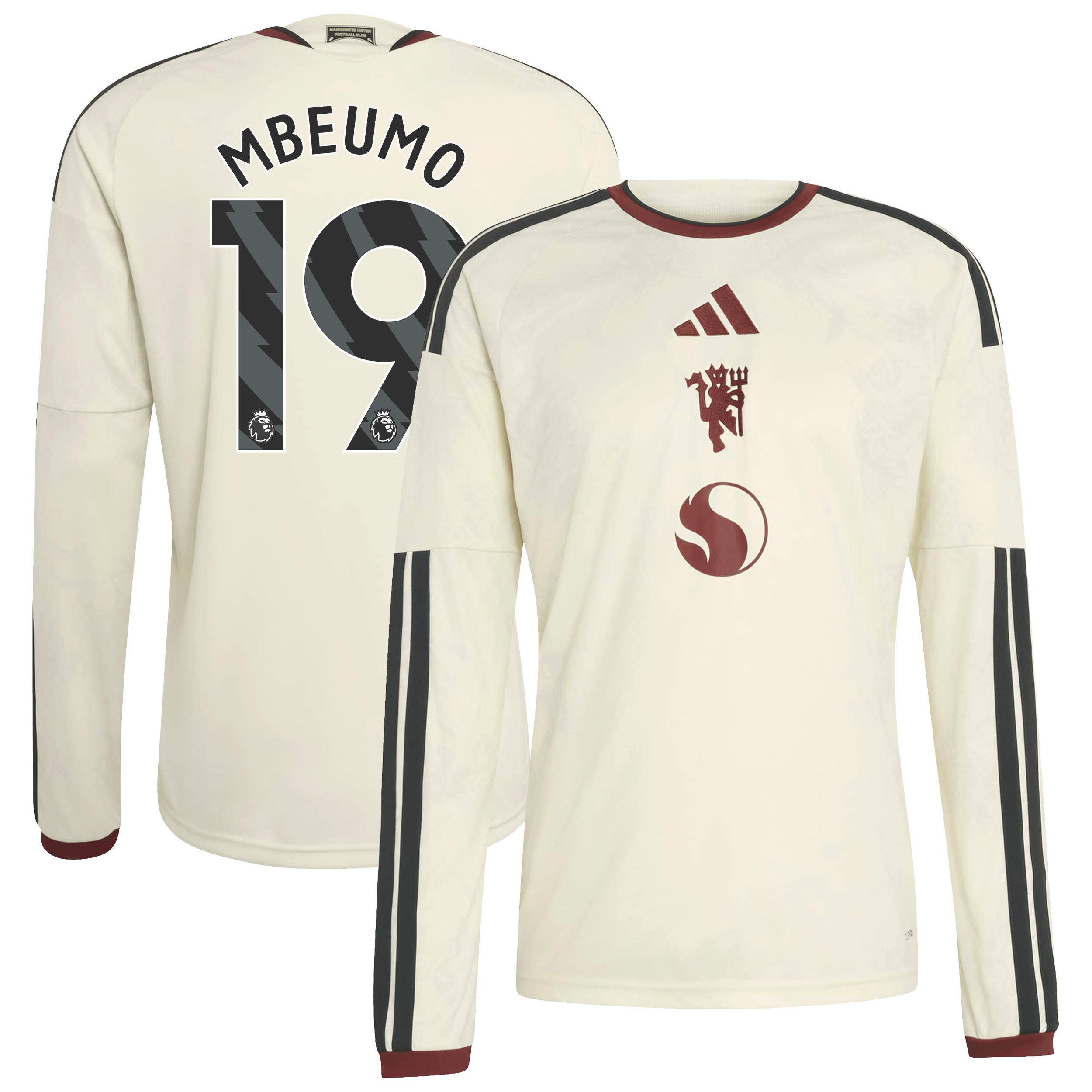 Manchester United adidas Third Shirt 2026-27 - Long Sleeve with Mbeumo 19 printing
