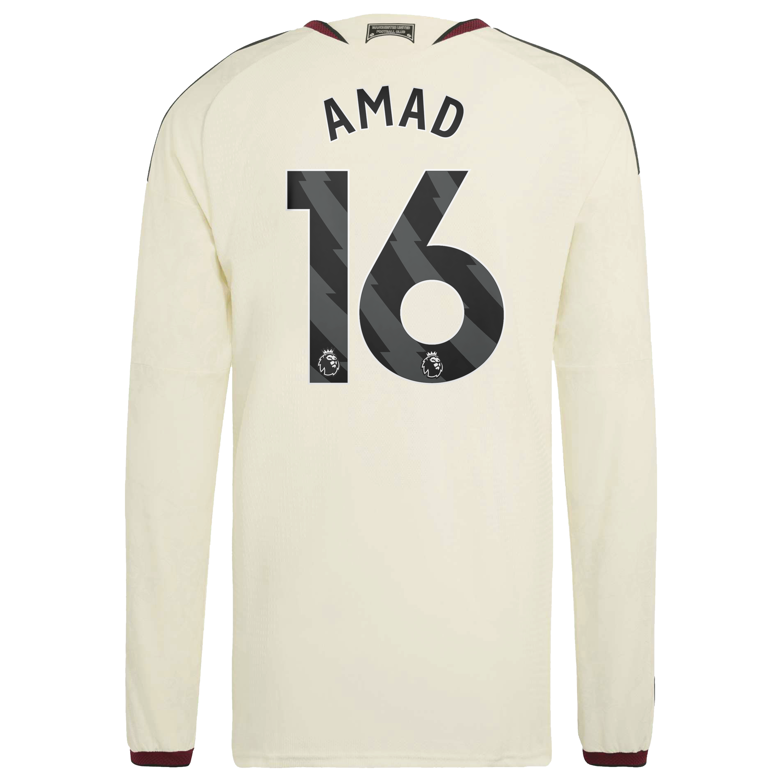 Manchester United adidas Third Authentic Shirt 2026-27 - Long Sleeve with Amad 16 printing, , rebel_hi-res