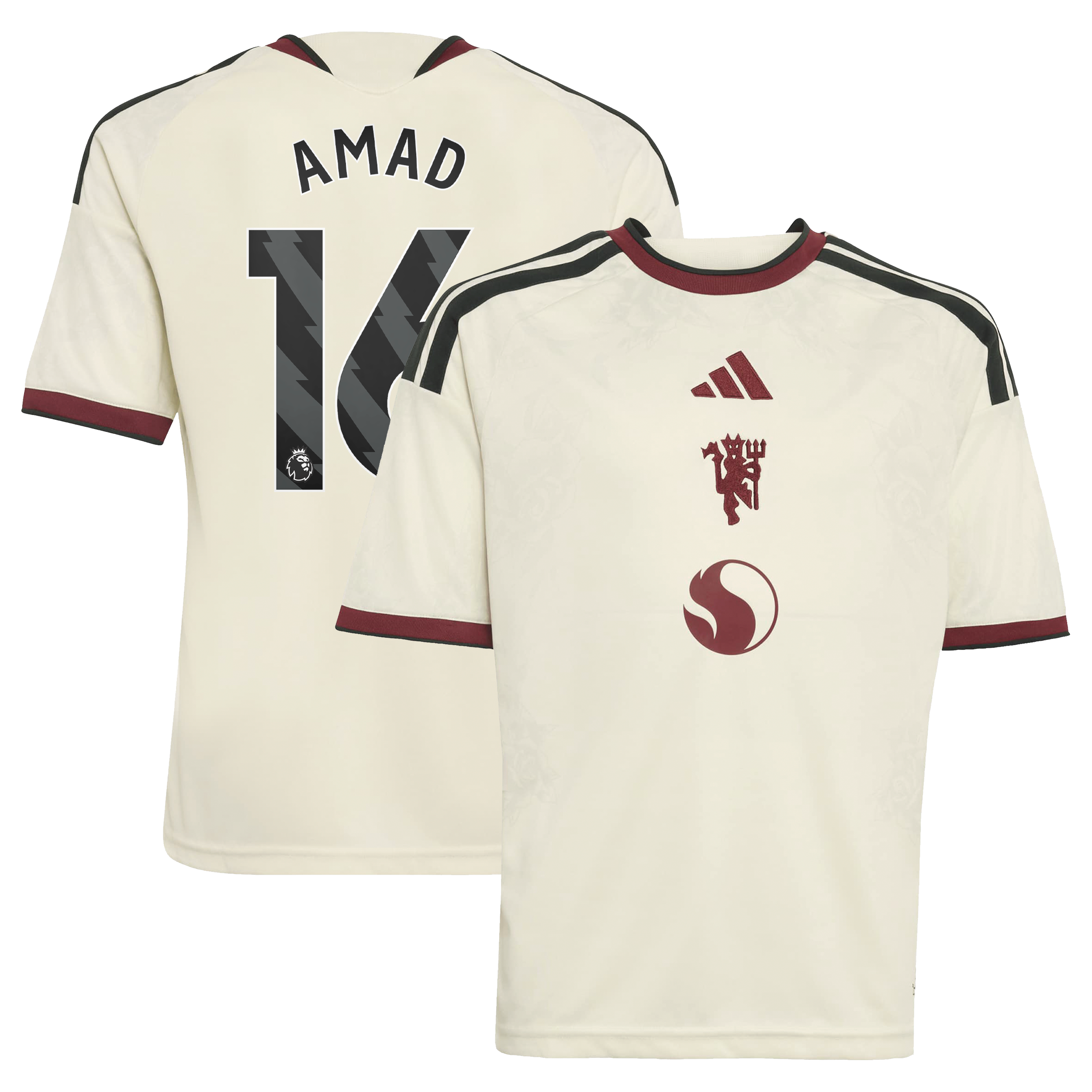 Manchester United adidas Third Shirt 2026-27 - Kids with Amad 16 printing