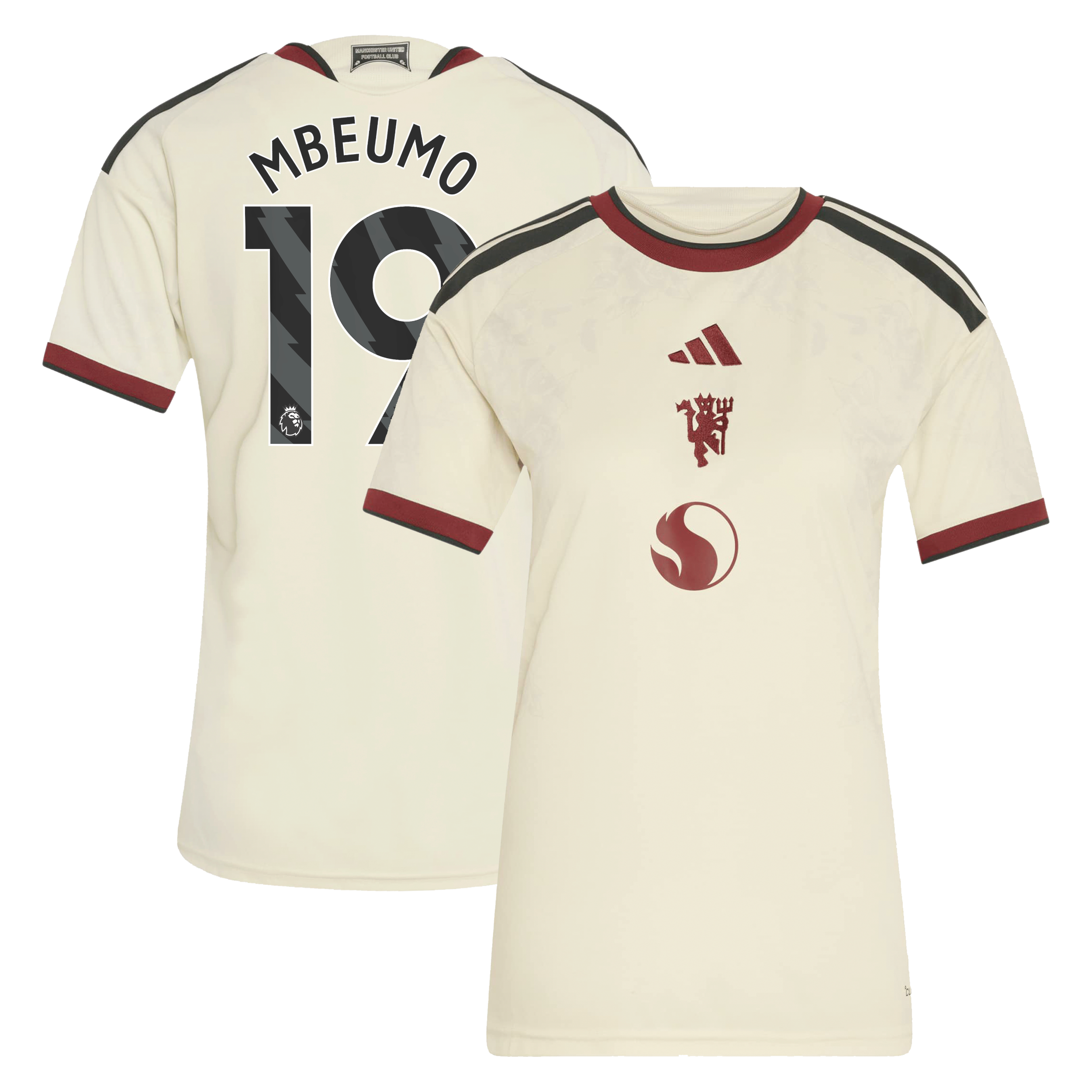 Manchester United adidas Third Shirt 2026-27 - Womens with Mbeumo 19 printing, , rebel_hi-res