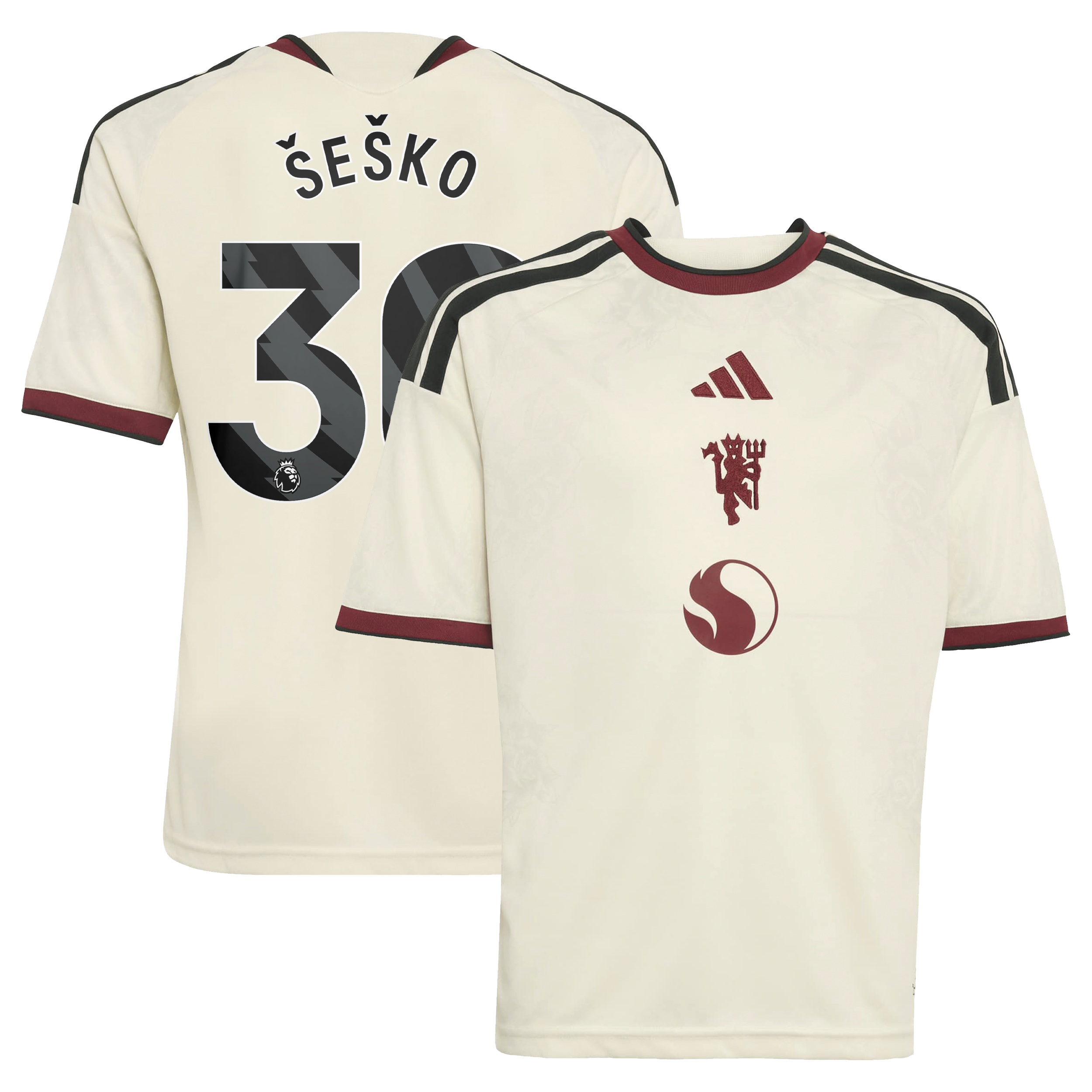 Manchester United adidas Third Shirt 2026-27 - Kids with Šeško 30 printing