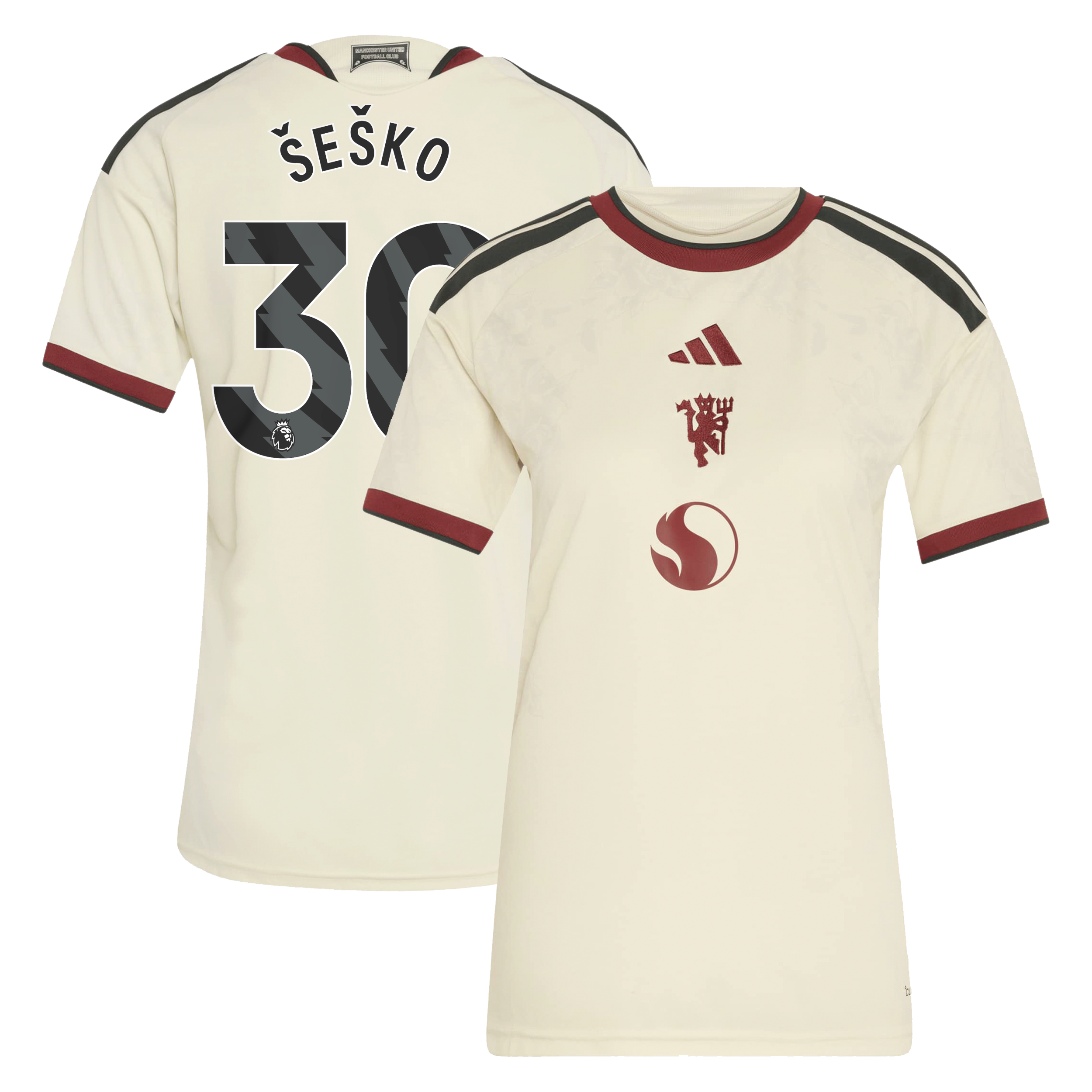 Manchester United adidas Third Shirt 2026-27 - Womens with Šeško 30 printing