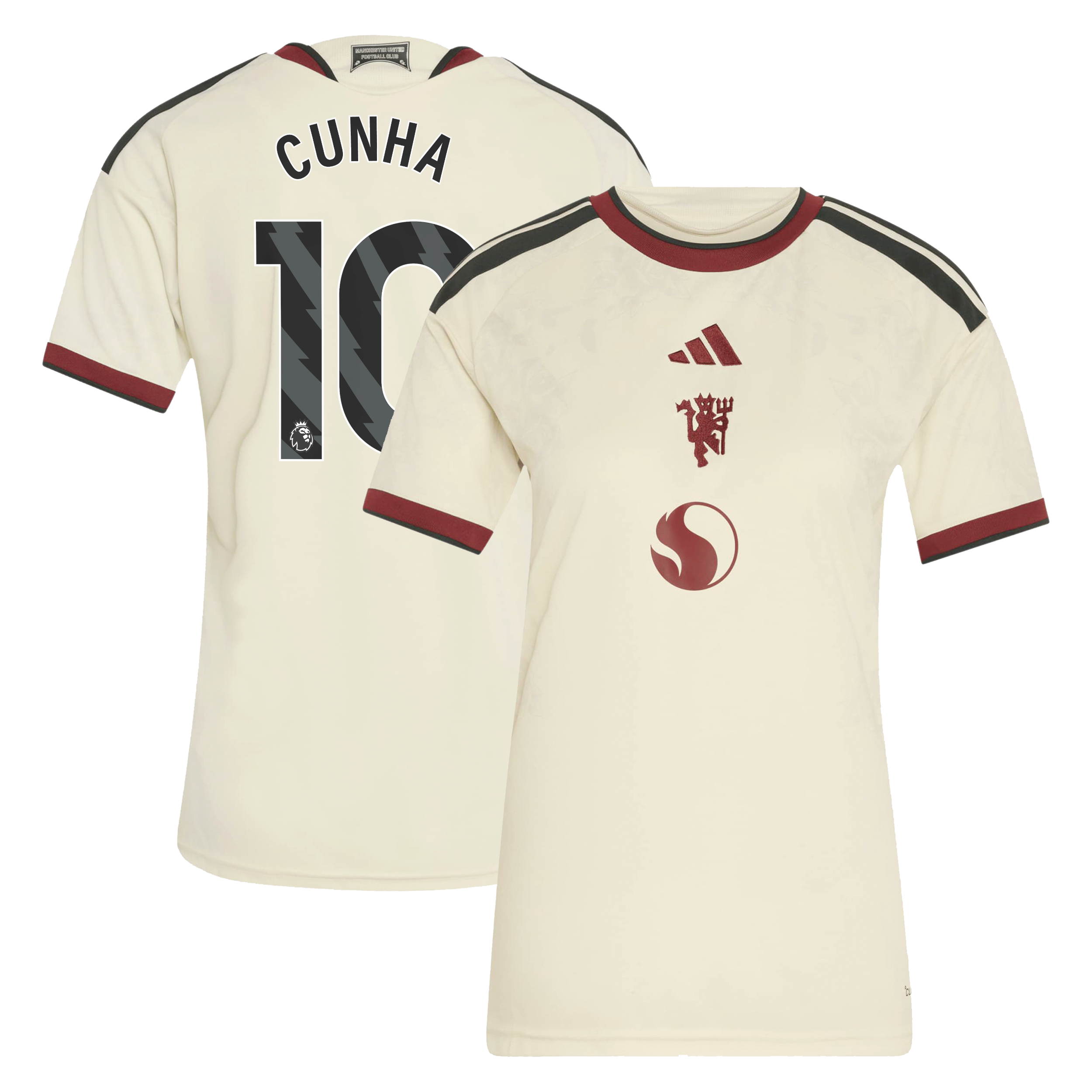 Manchester United adidas Third Shirt 2026-27 - Womens with Cunha 10 printing, , rebel_hi-res