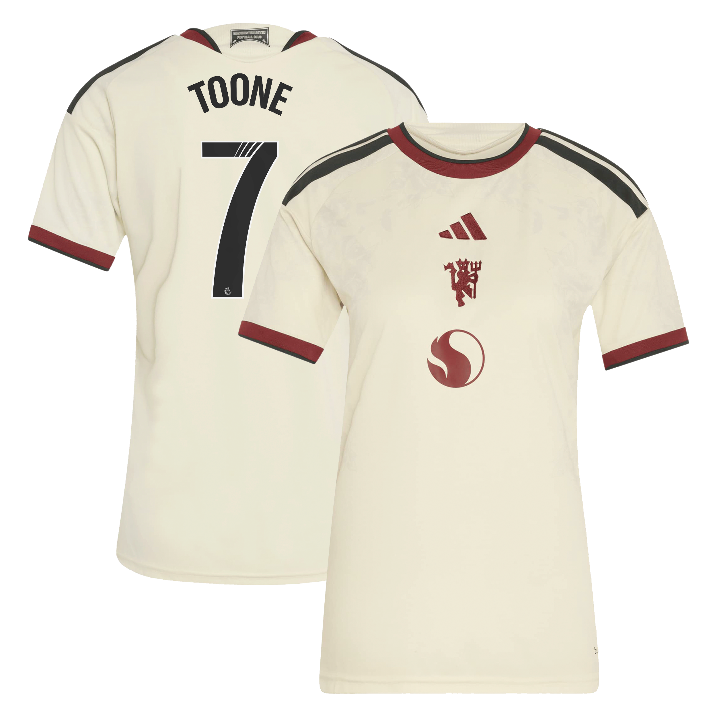 Manchester United adidas WSL Third Shirt 2026-27 - Womens with Toone 7 printing
