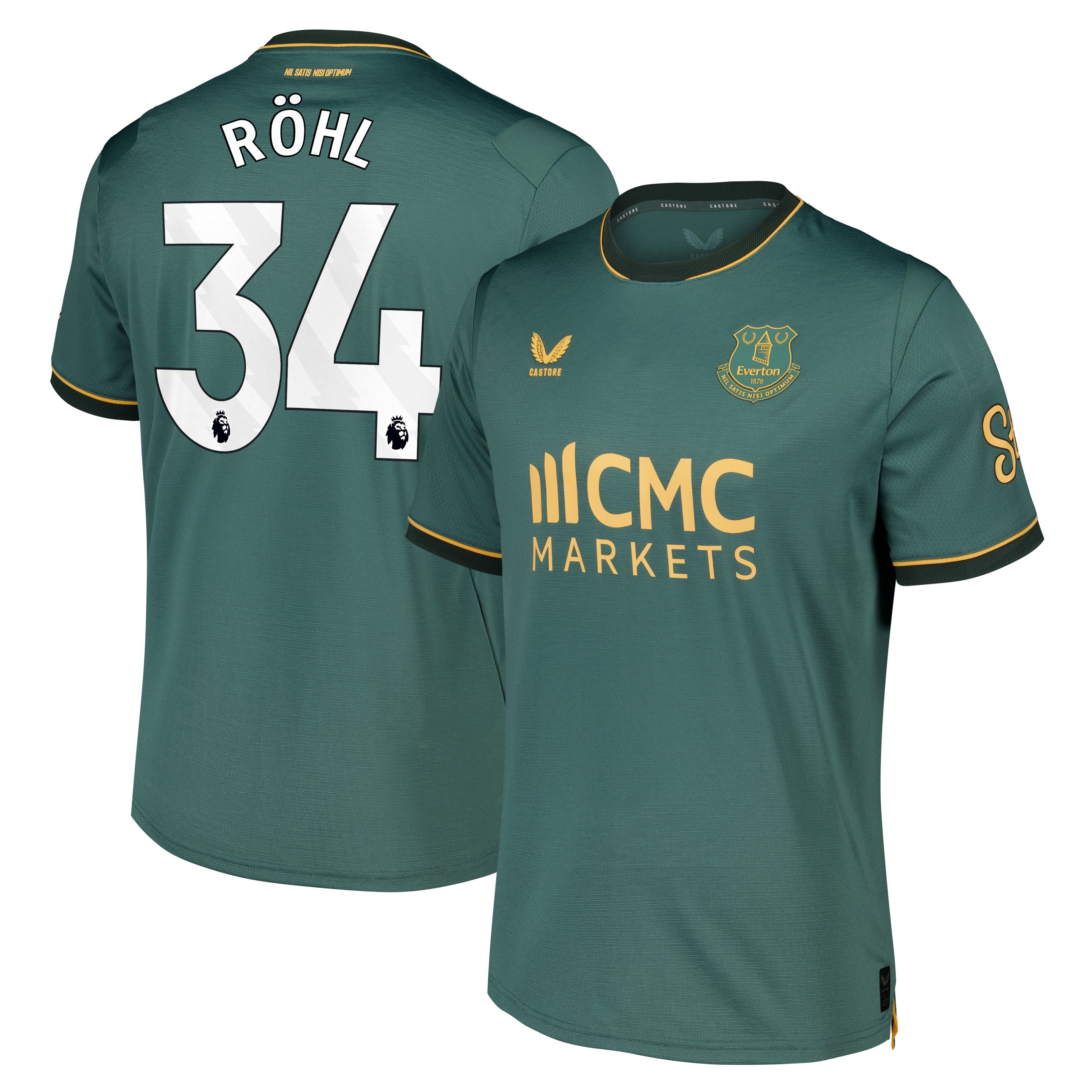 Everton Castore Third Pro Shirt 2026-27 with Röhl 34 printing