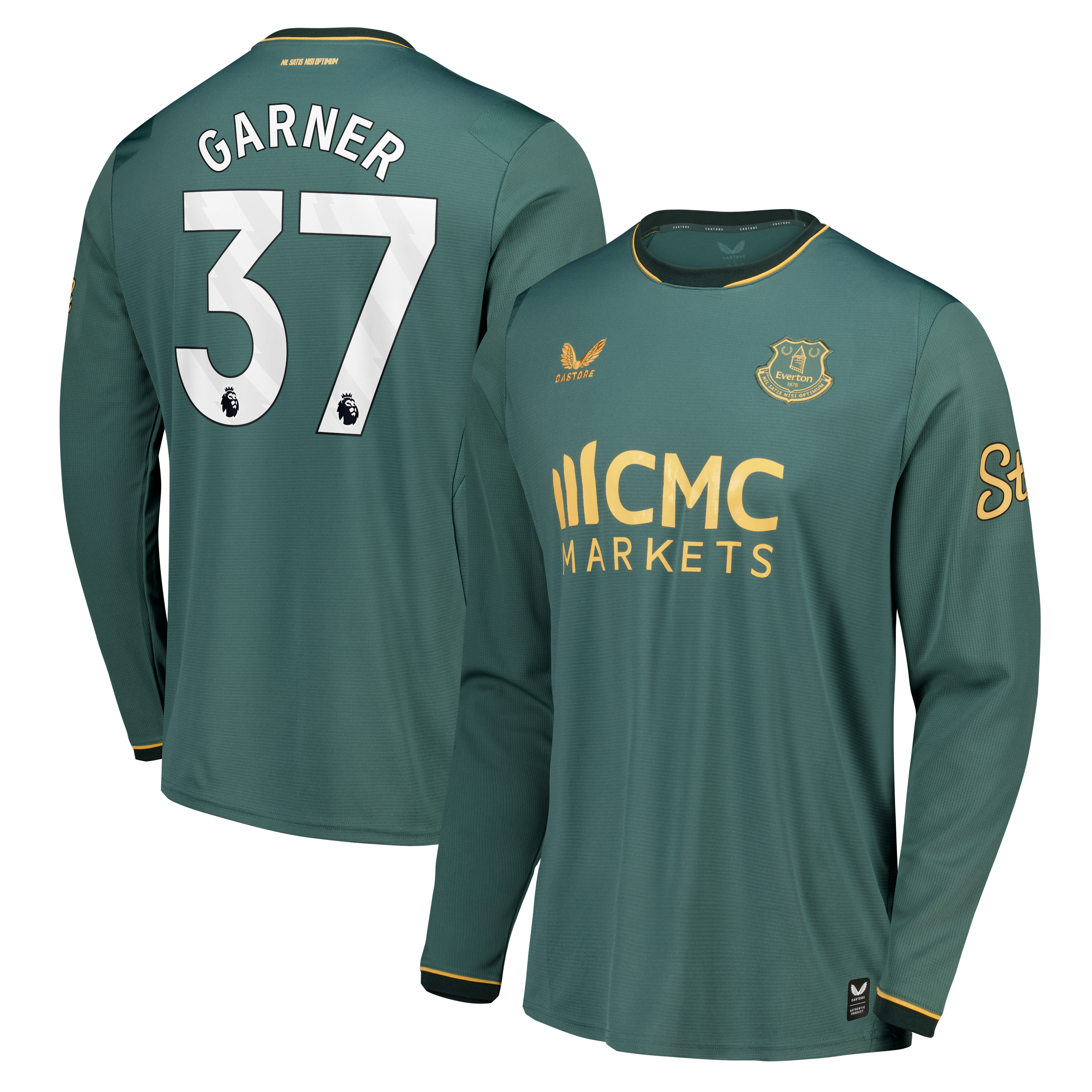 Everton Castore Third Replica Shirt 2026-27 - Long Sleeve with Garner 37 printing