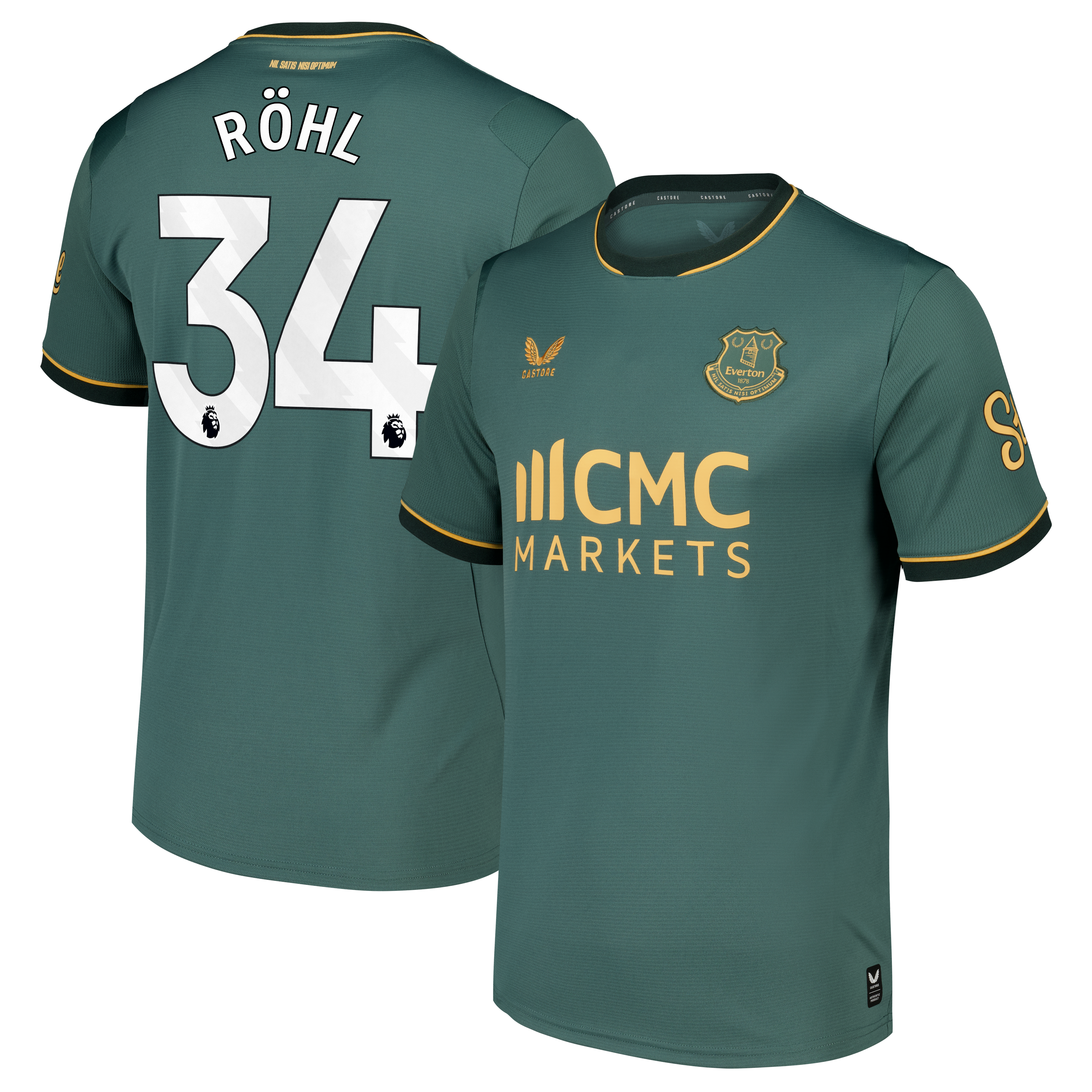 Everton Castore Third Replica Shirt 2026-27 with Röhl 34 printing