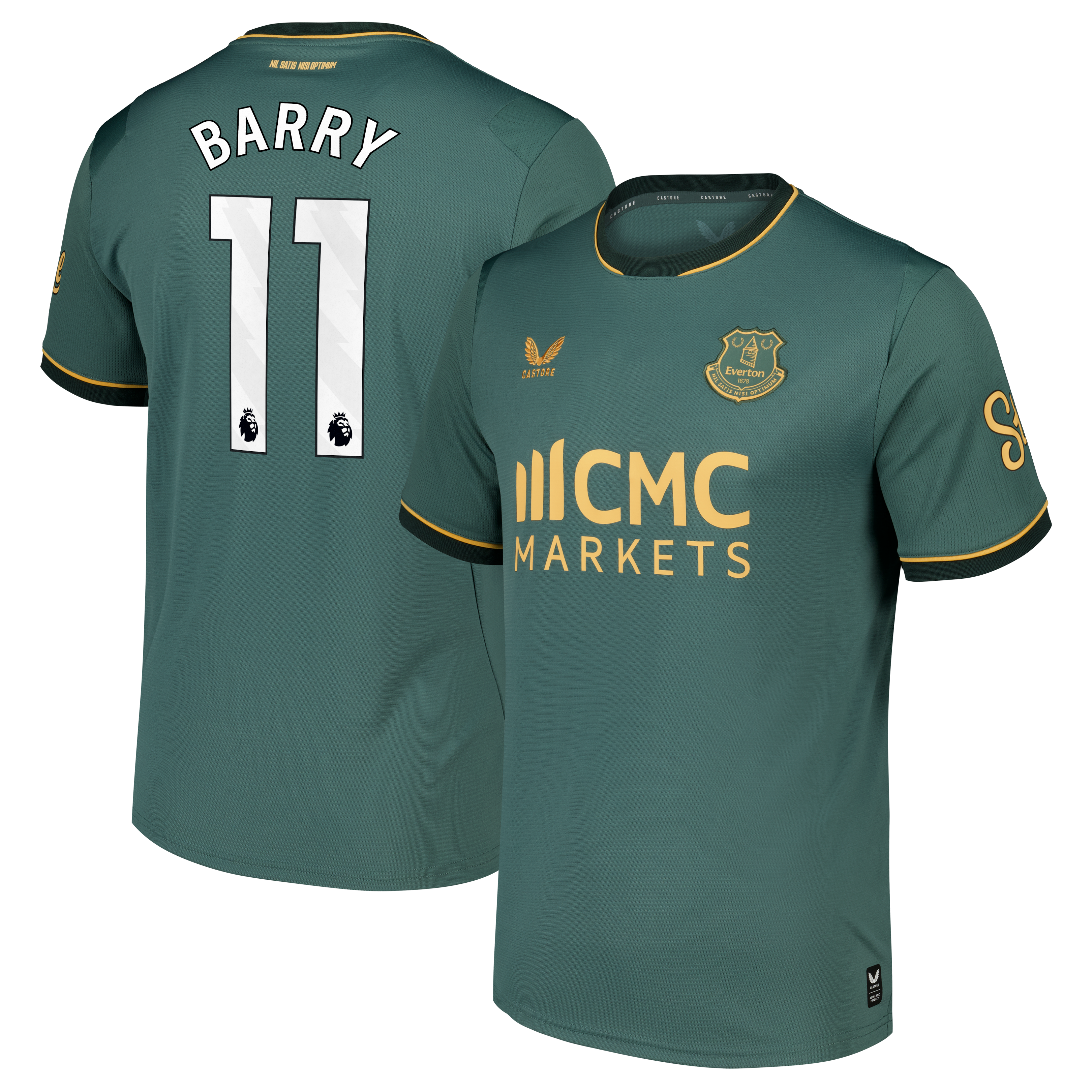 Everton Castore Third Replica Shirt 2026-27 with Barry 11 printing