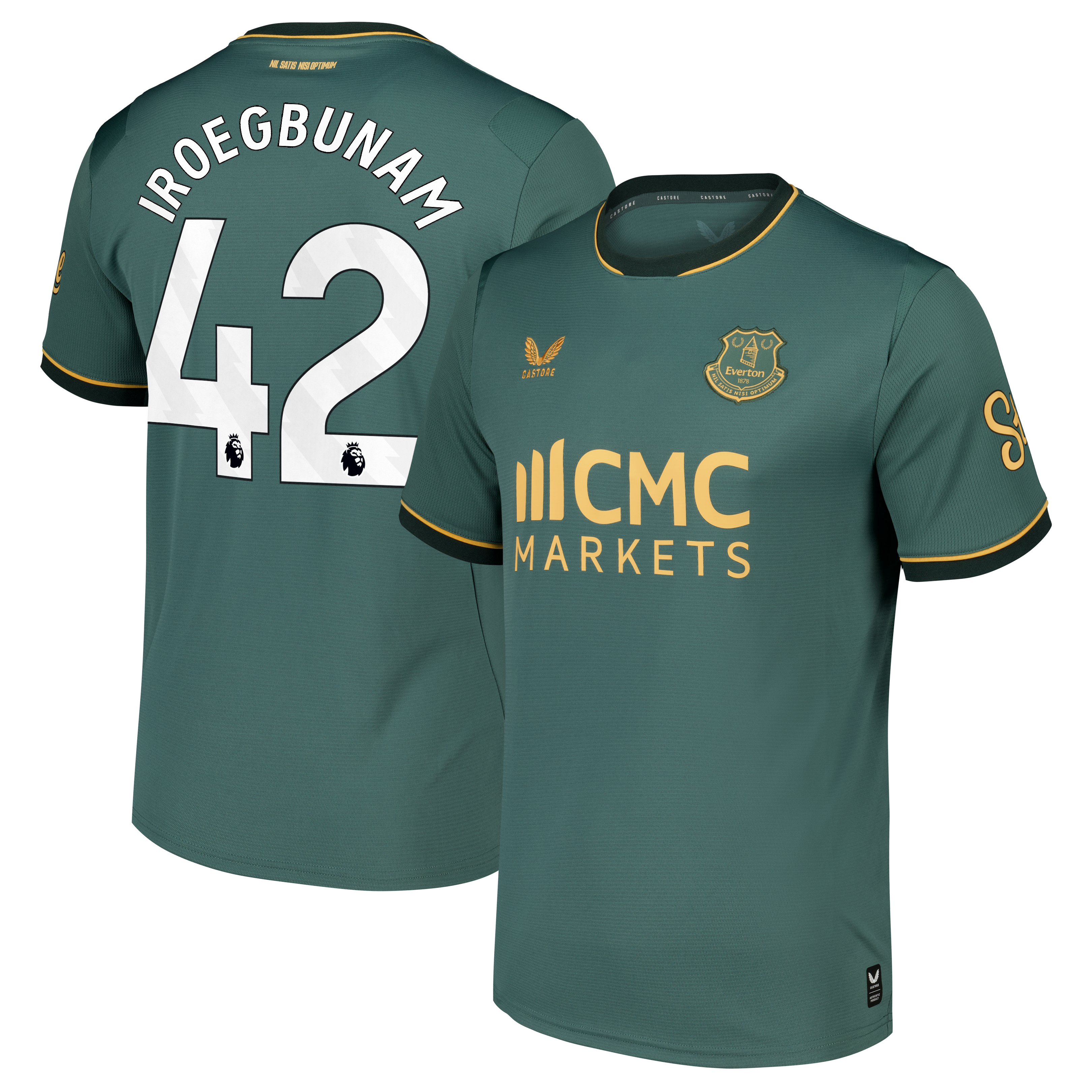 Everton Castore Third Replica Shirt 2026-27 with Iroegbunam 42 printing, , rebel_hi-res