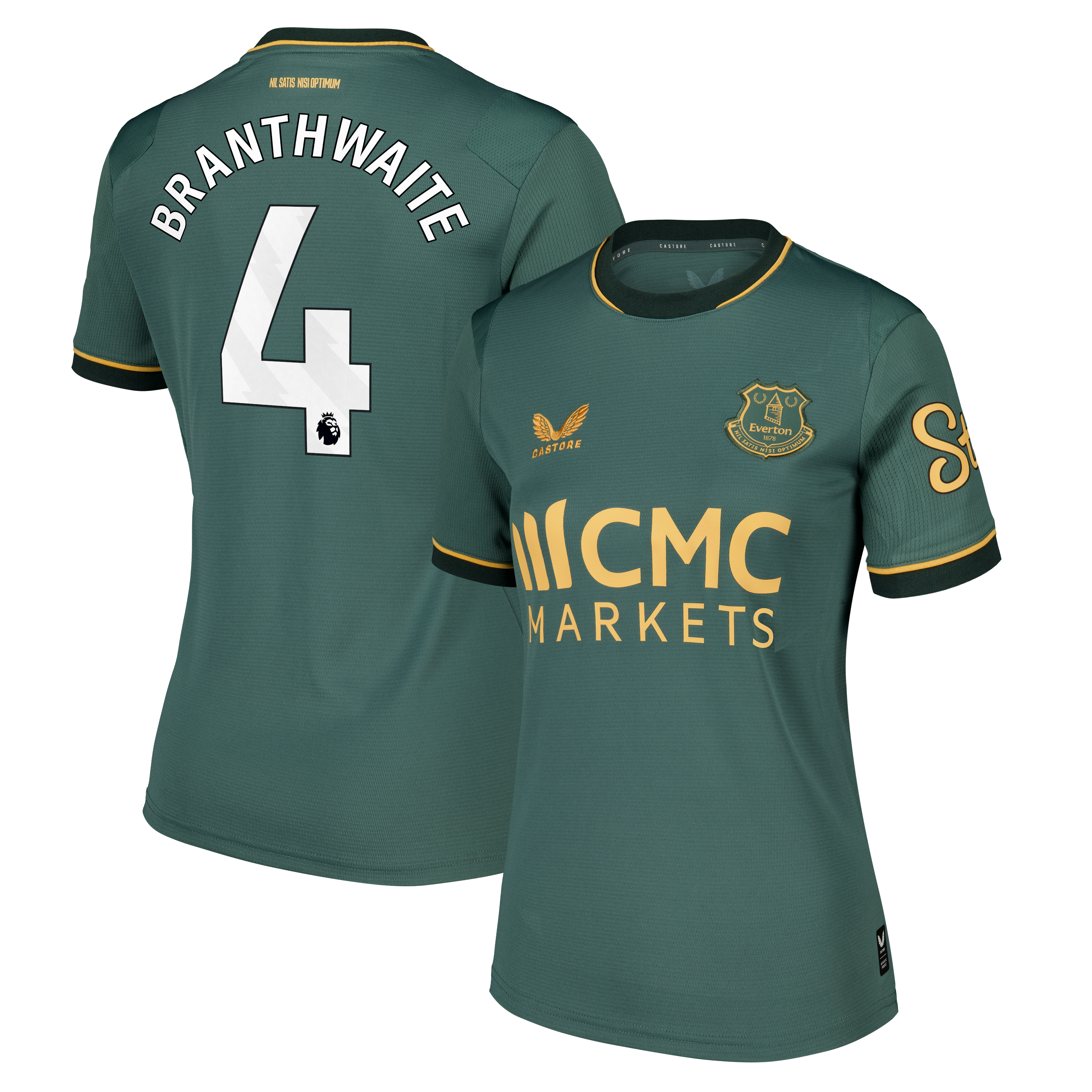 Everton Castore Third Replica Shirt 2026-27 - Womens with Branthwaite 4 printing