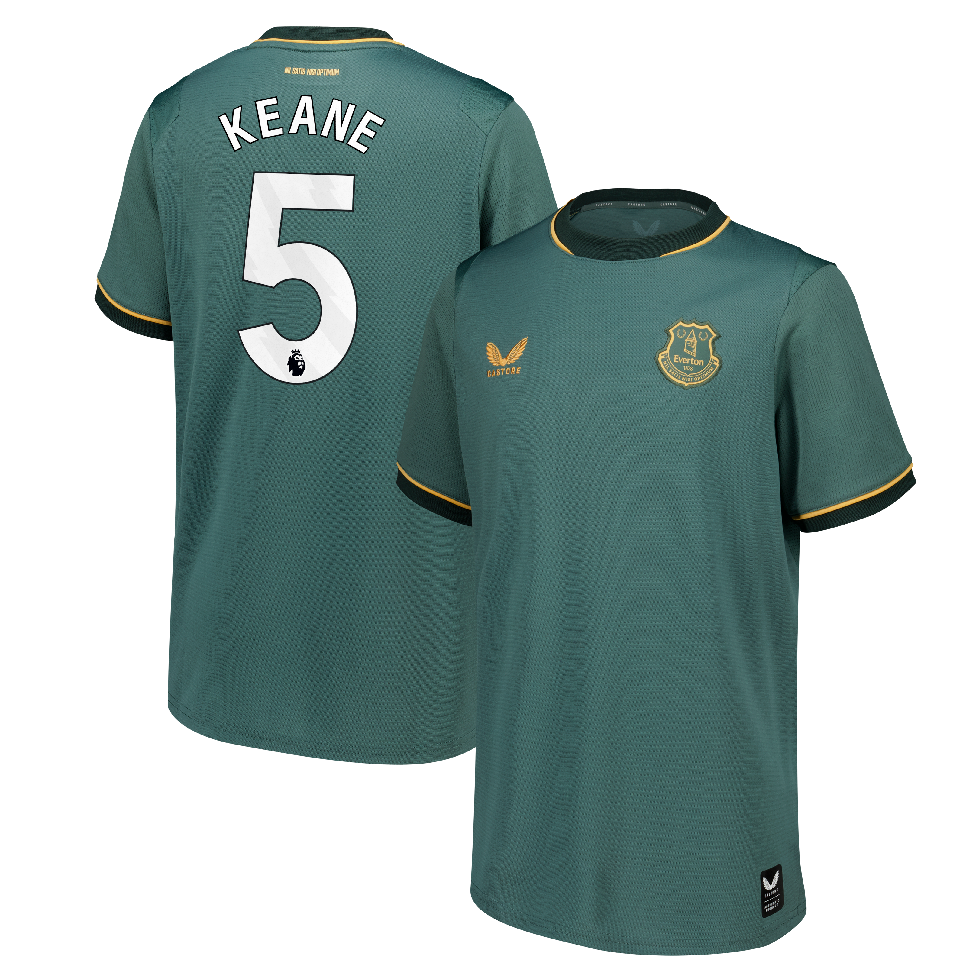 Everton Castore Third Replica Shirt 2026-27 - Kids with Keane 5 printing