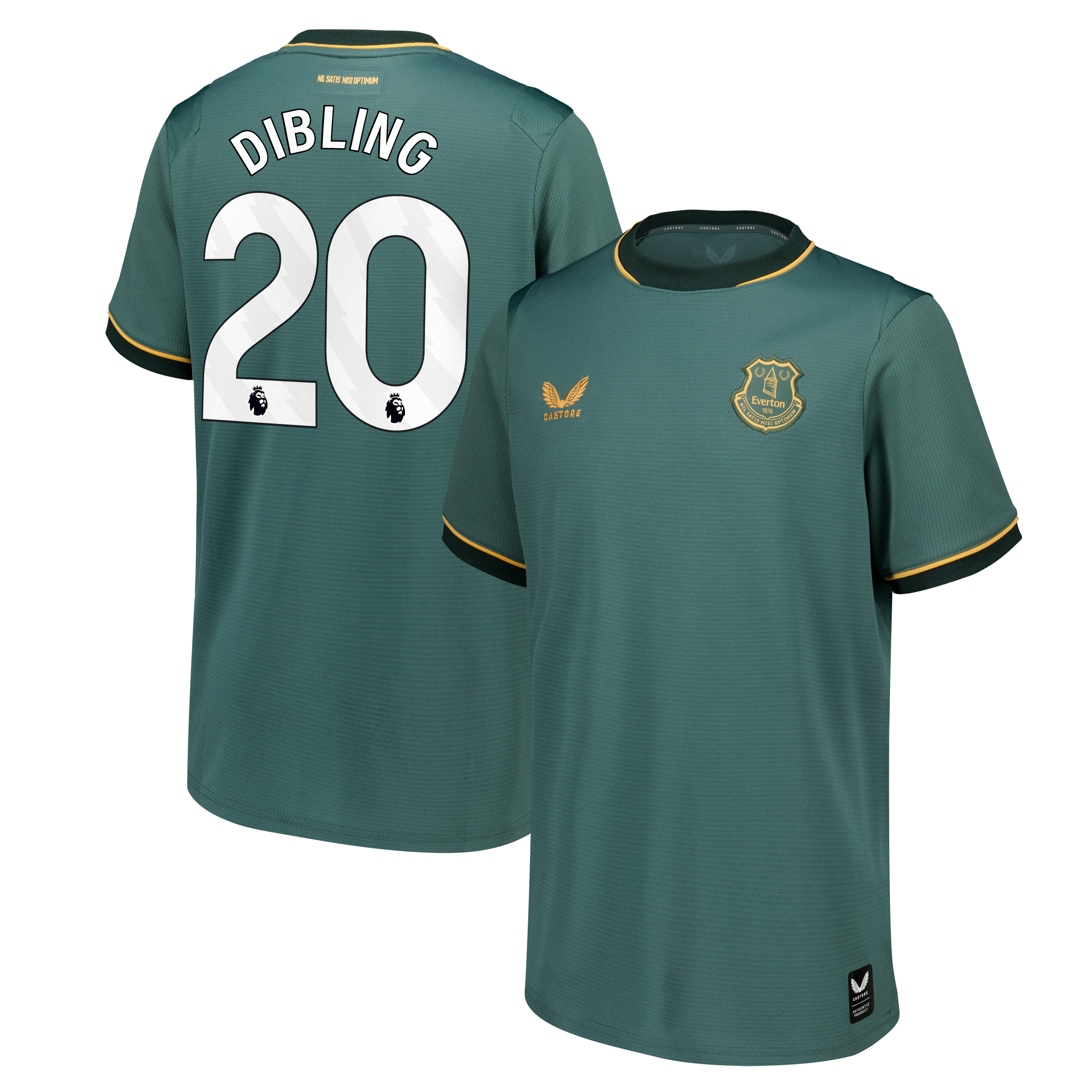 Everton Castore Third Replica Shirt 2026-27 - Kids with Dibling 20 printing