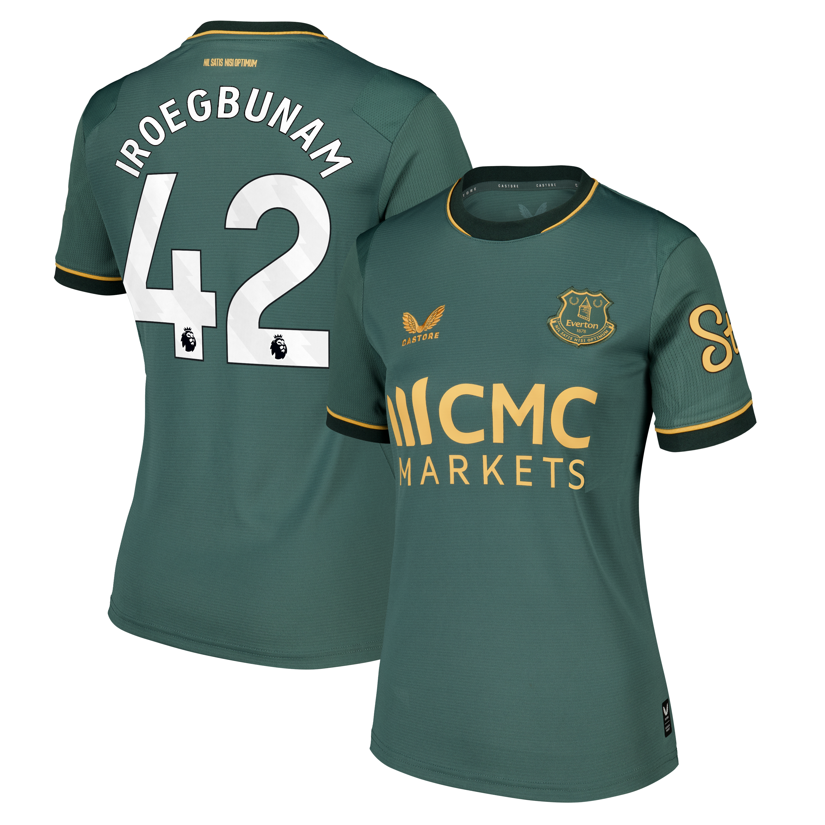 Everton Castore Third Replica Shirt 2026-27 - Womens with Iroegbunam 42 printing, , rebel_hi-res