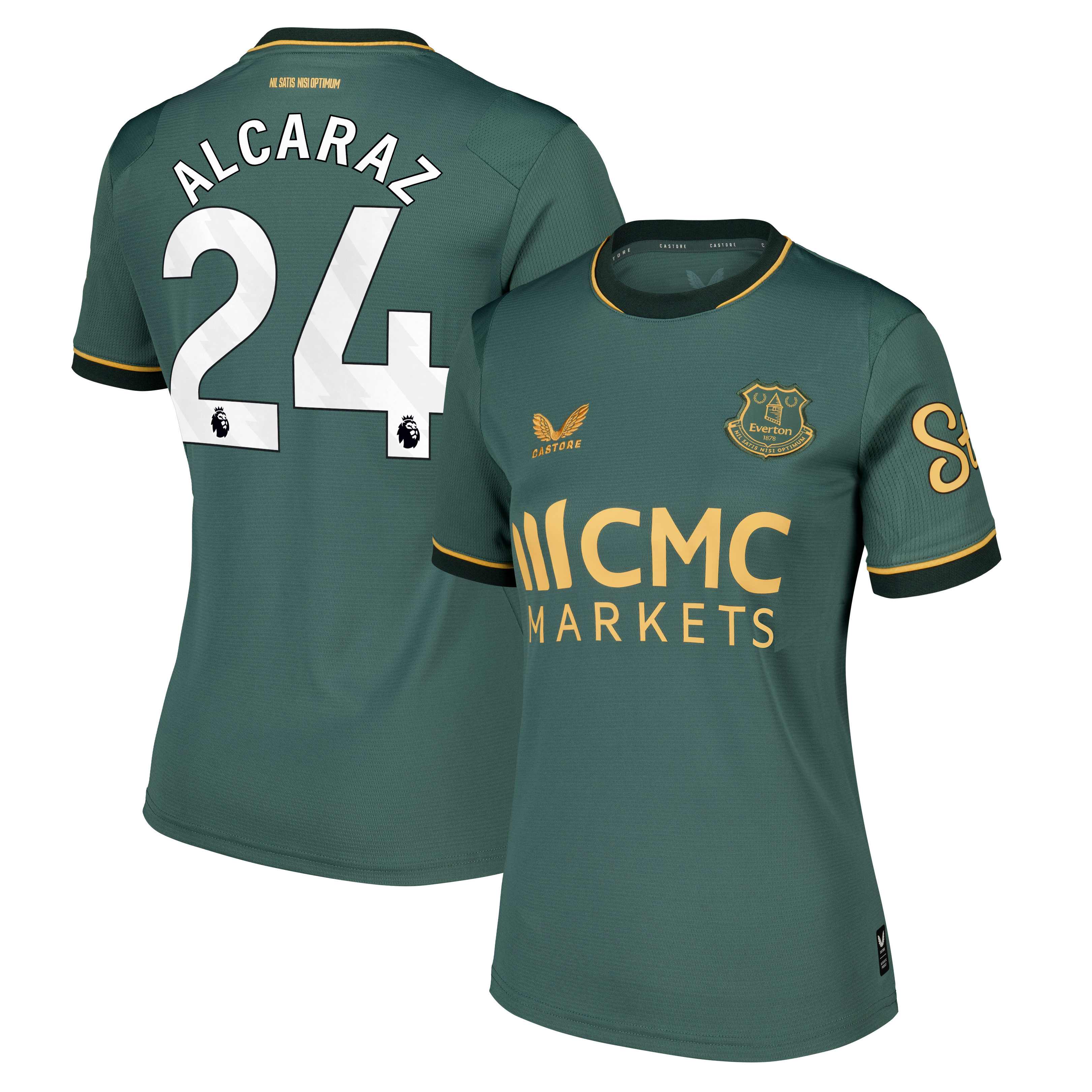 Everton Castore Third Replica Shirt 2026-27 - Womens with Alcaraz 24 printing