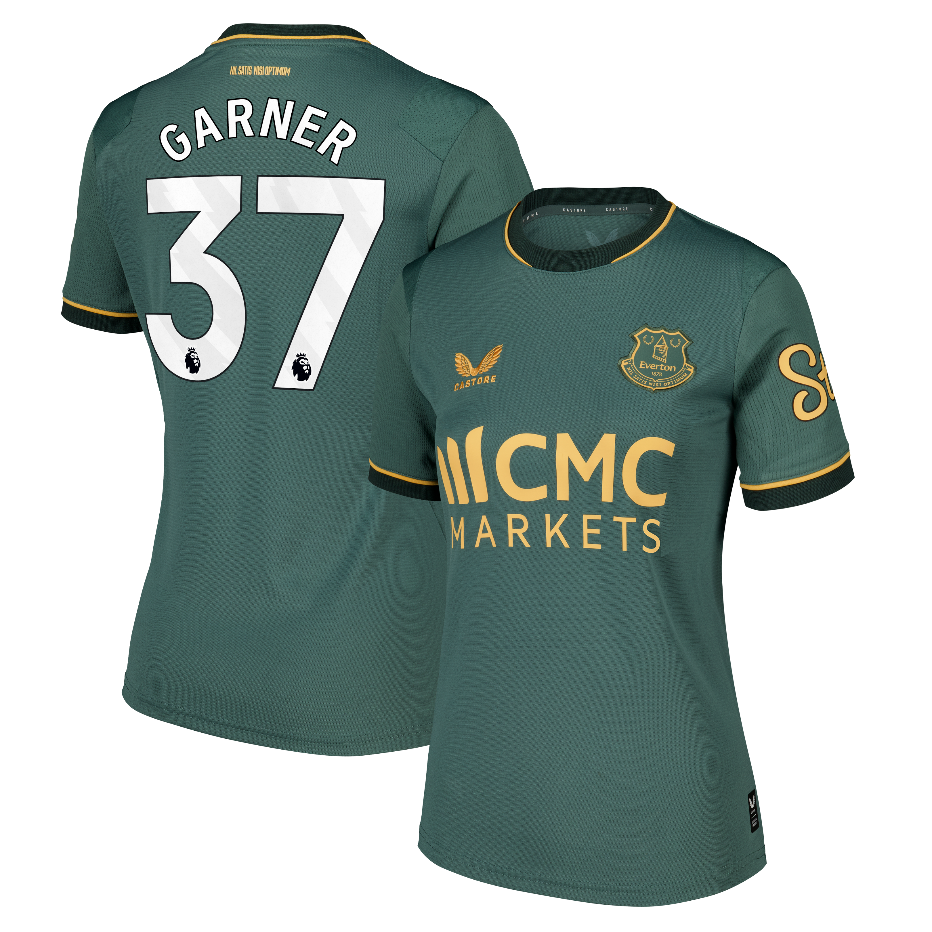 Everton Castore Third Replica Shirt 2026-27 - Womens with Garner 37 printing