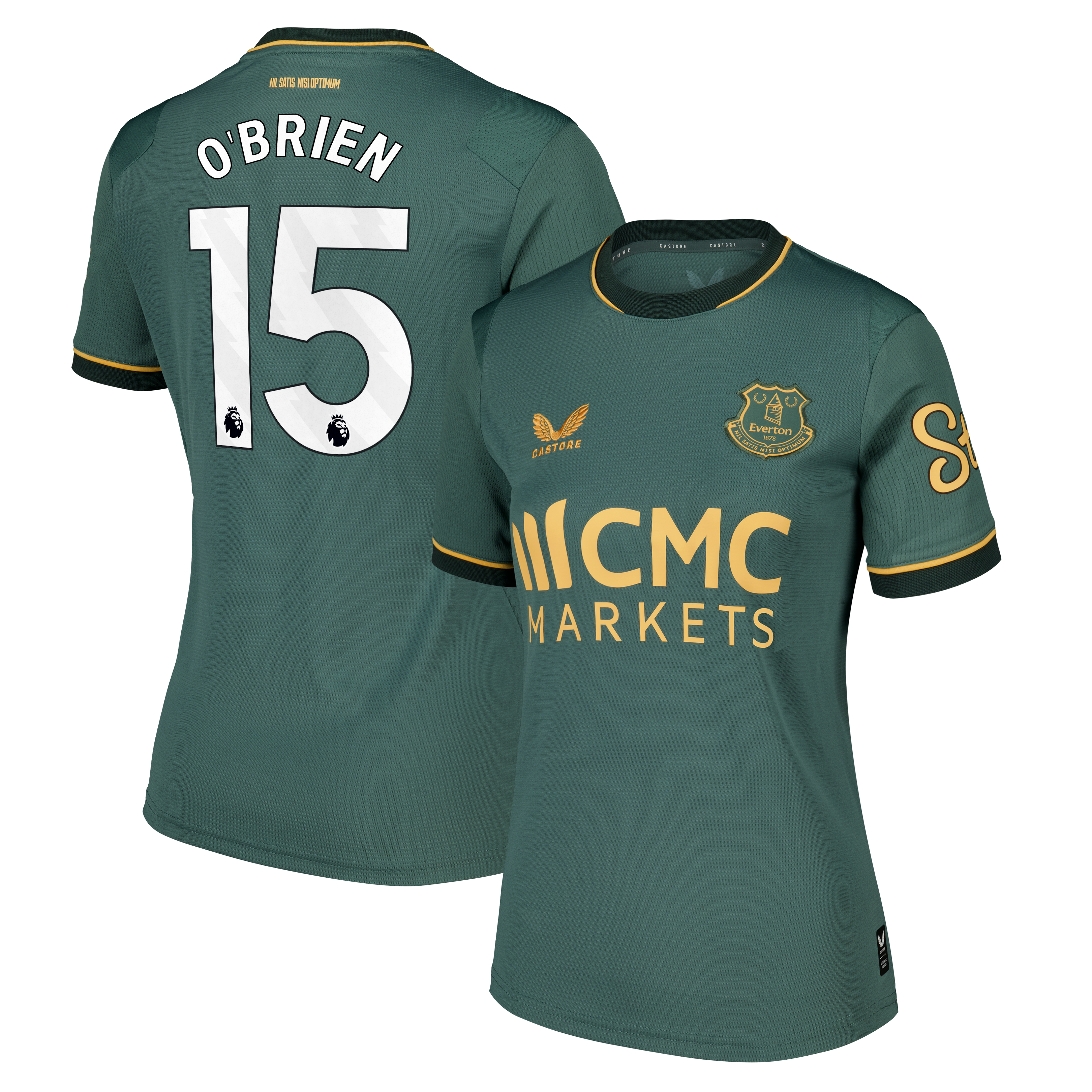 Everton Castore Third Replica Shirt 2026-27 - Womens with O'Brien 15 printing