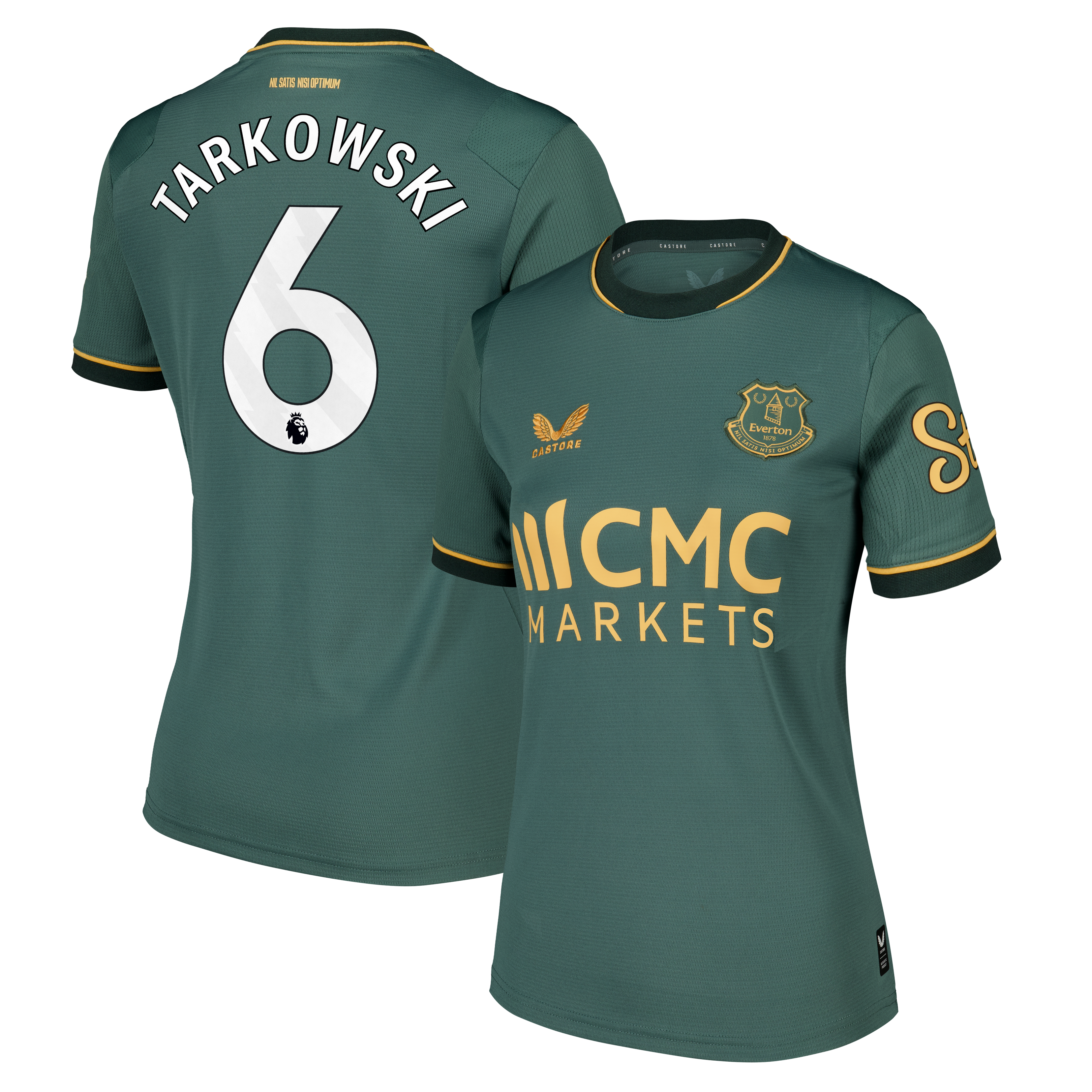 Everton Castore Third Replica Shirt 2026-27 - Womens with Tarkowski 6 printing