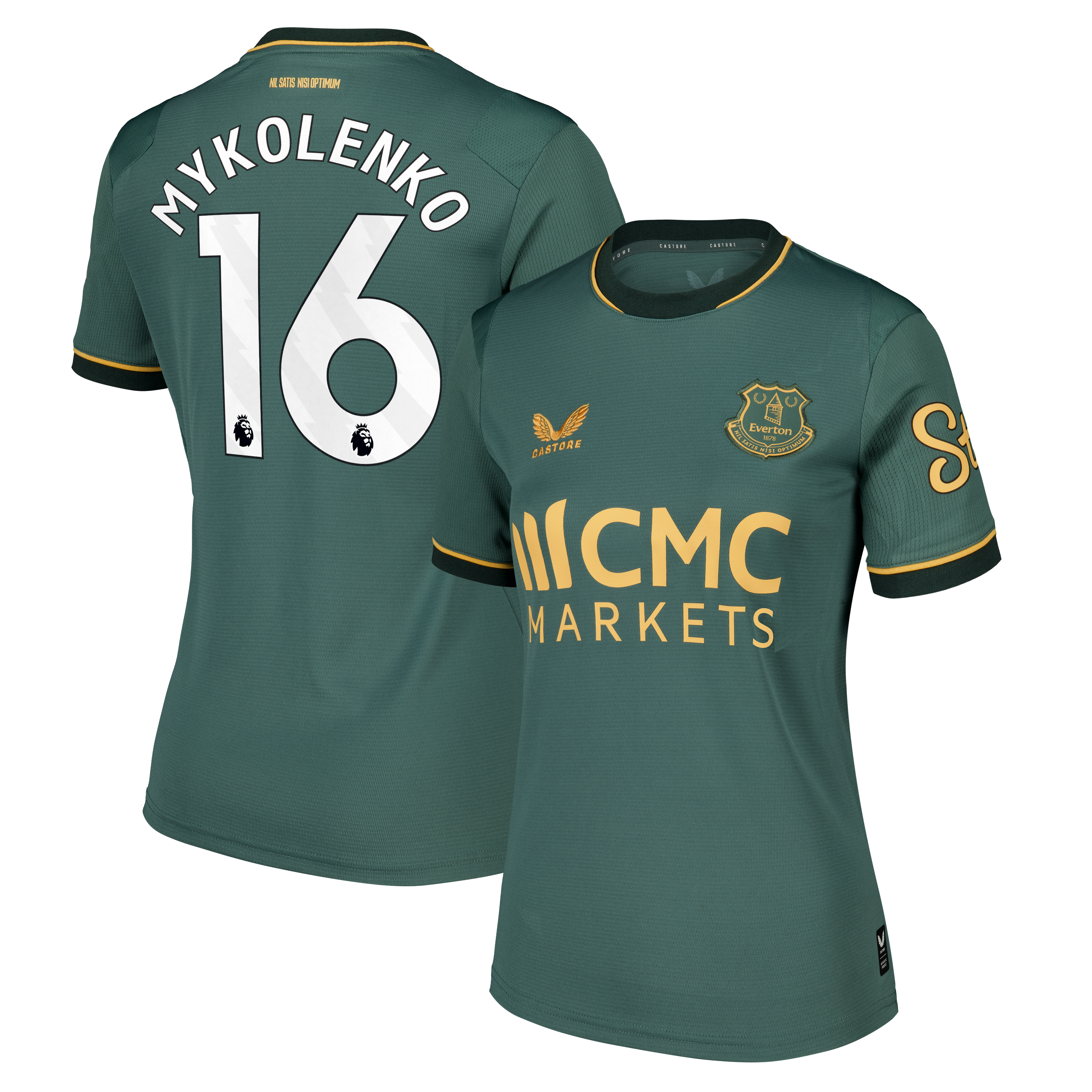 Everton Castore Third Replica Shirt 2026-27 - Womens with Mykolenko 16 printing