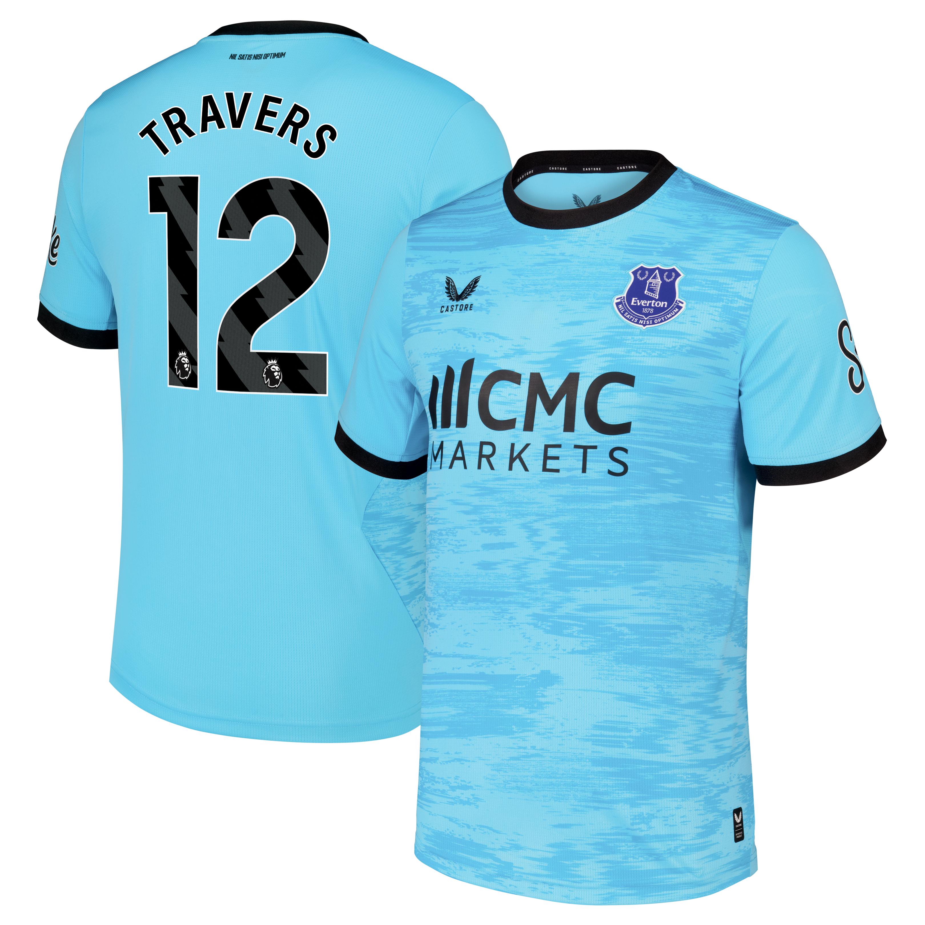 Everton Castore Third Goalkeeper Shirt 2026-27 with Travers 12 printing