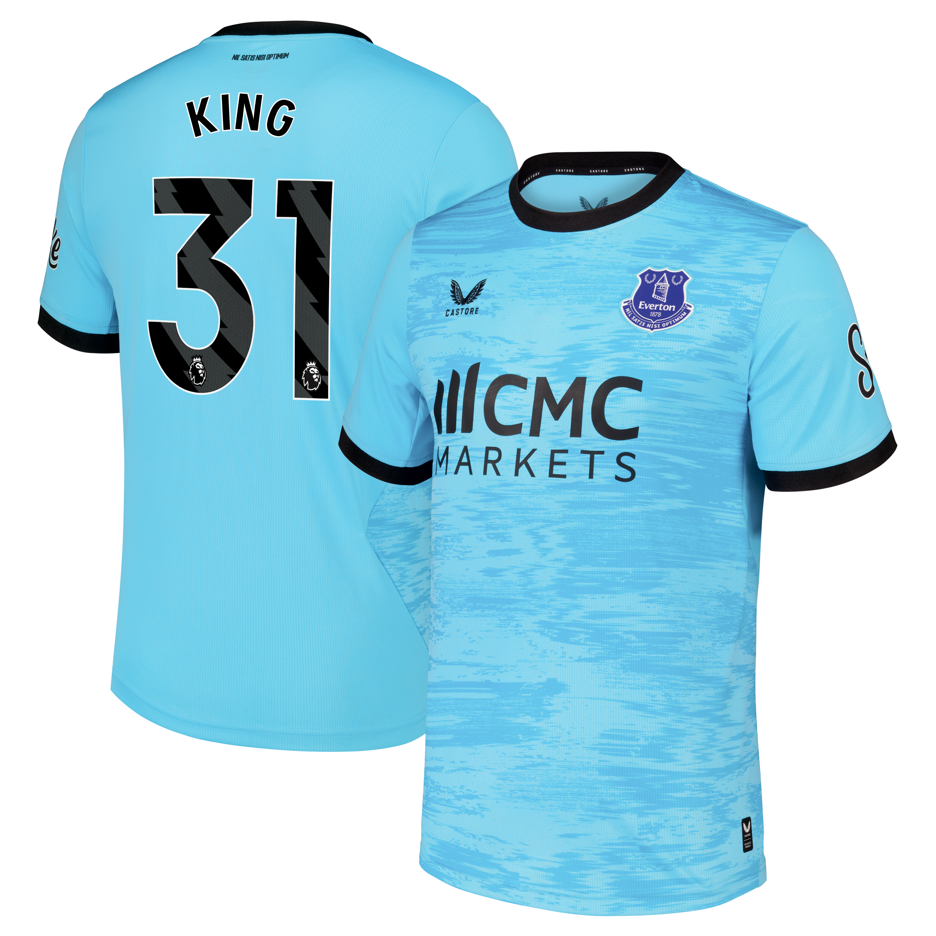 Everton Castore Third Goalkeeper Shirt 2026-27 with King 31 printing