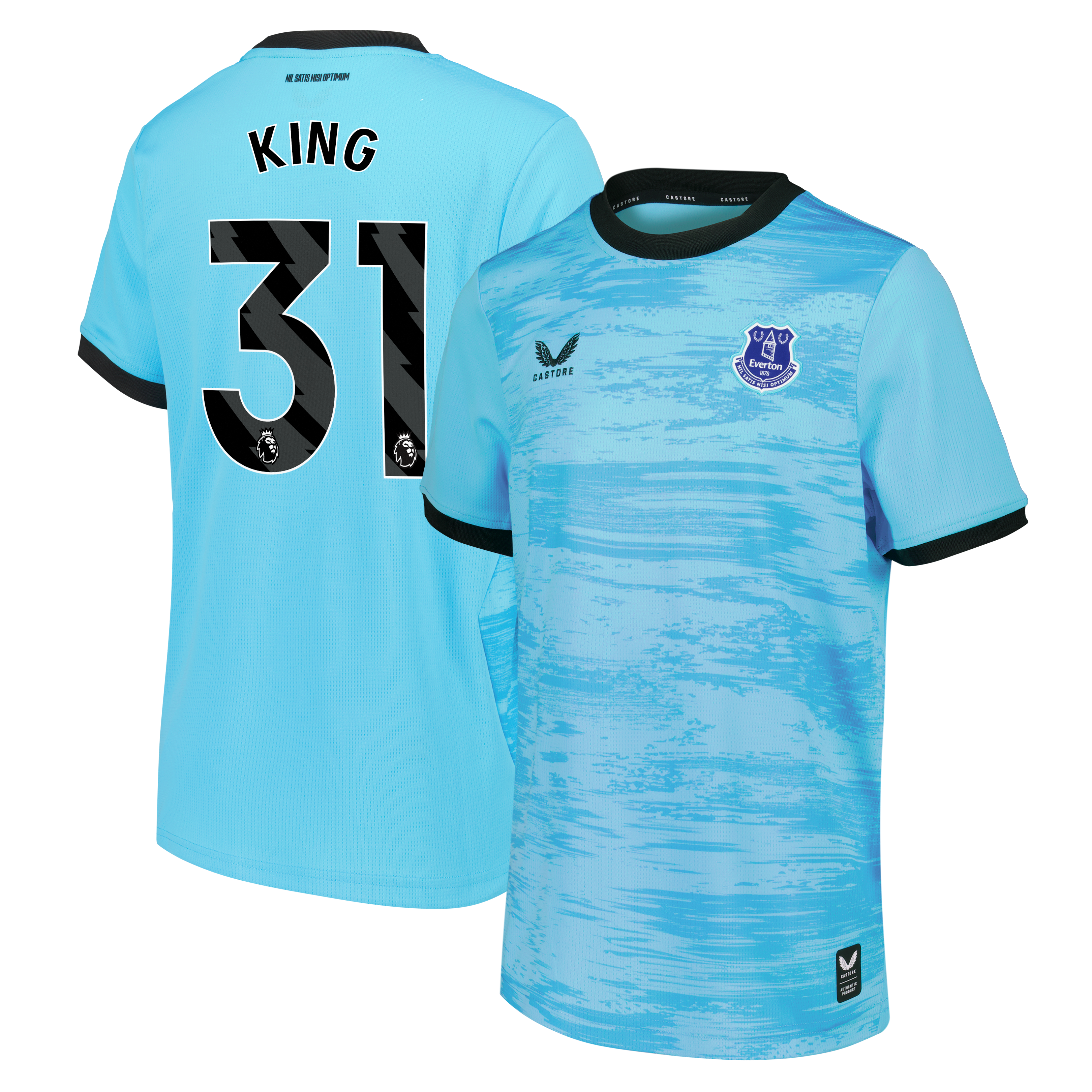 Everton Castore Third Goalkeeper Shirt 2026-27 - Kids with King 31 printing