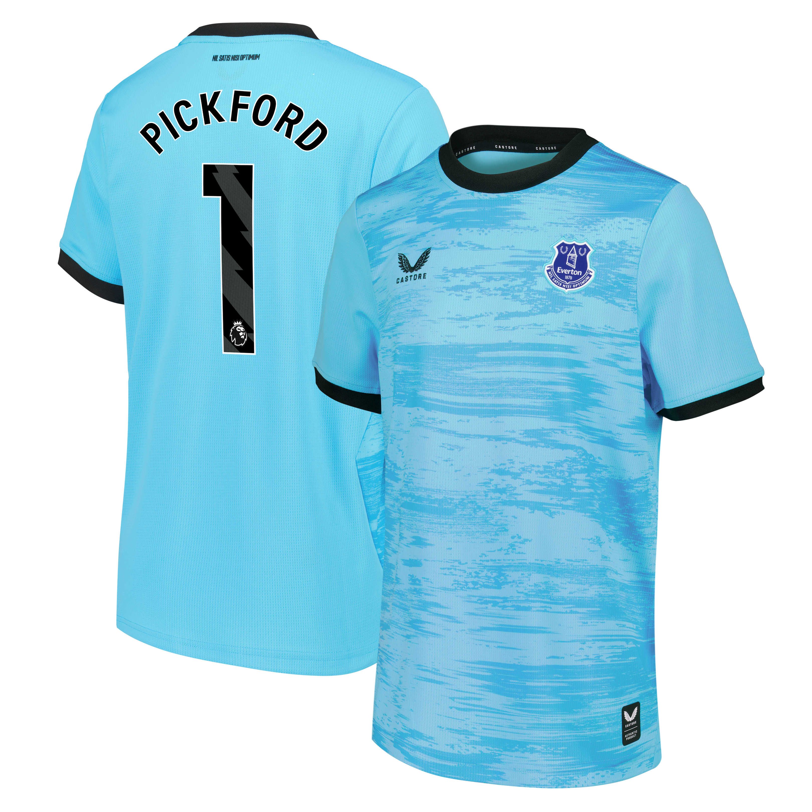 Everton Castore Third Goalkeeper Shirt 2026-27 - Kids with Pickford 1 printing, , rebel_hi-res