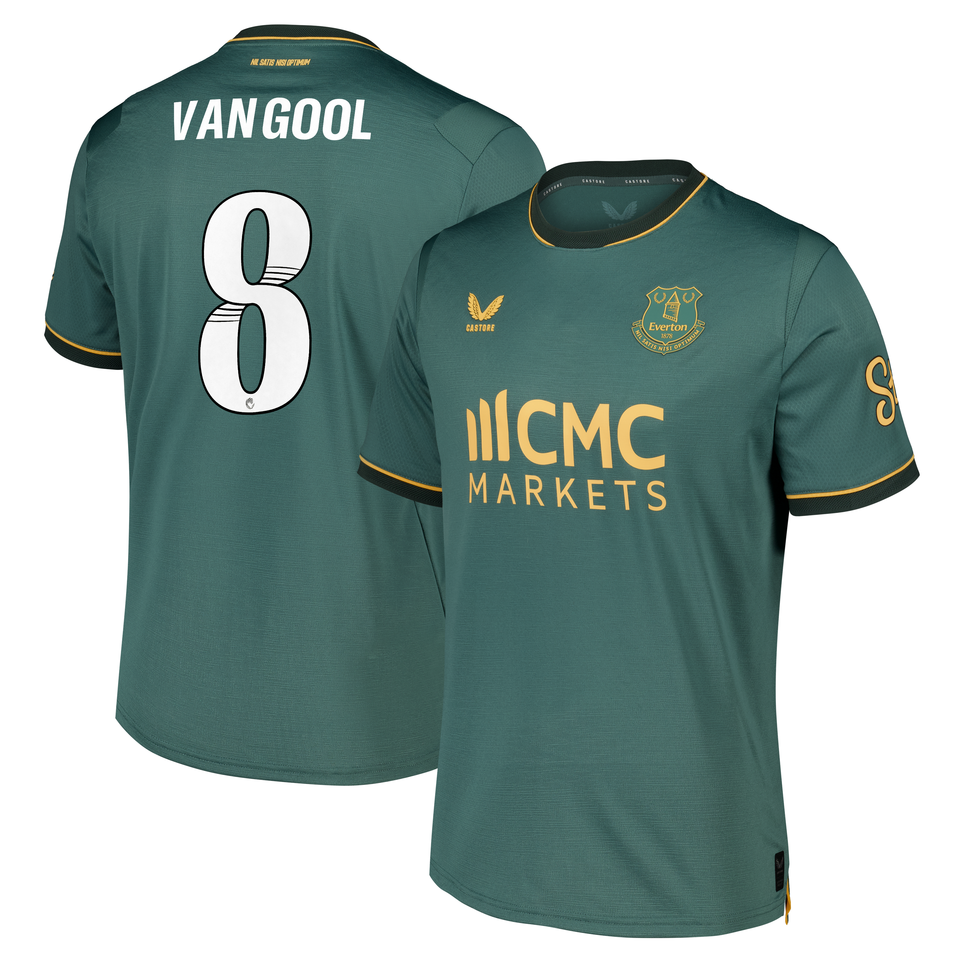 Everton WSL Castore Third Pro Shirt 2026-27 with Van Gool 8 printing