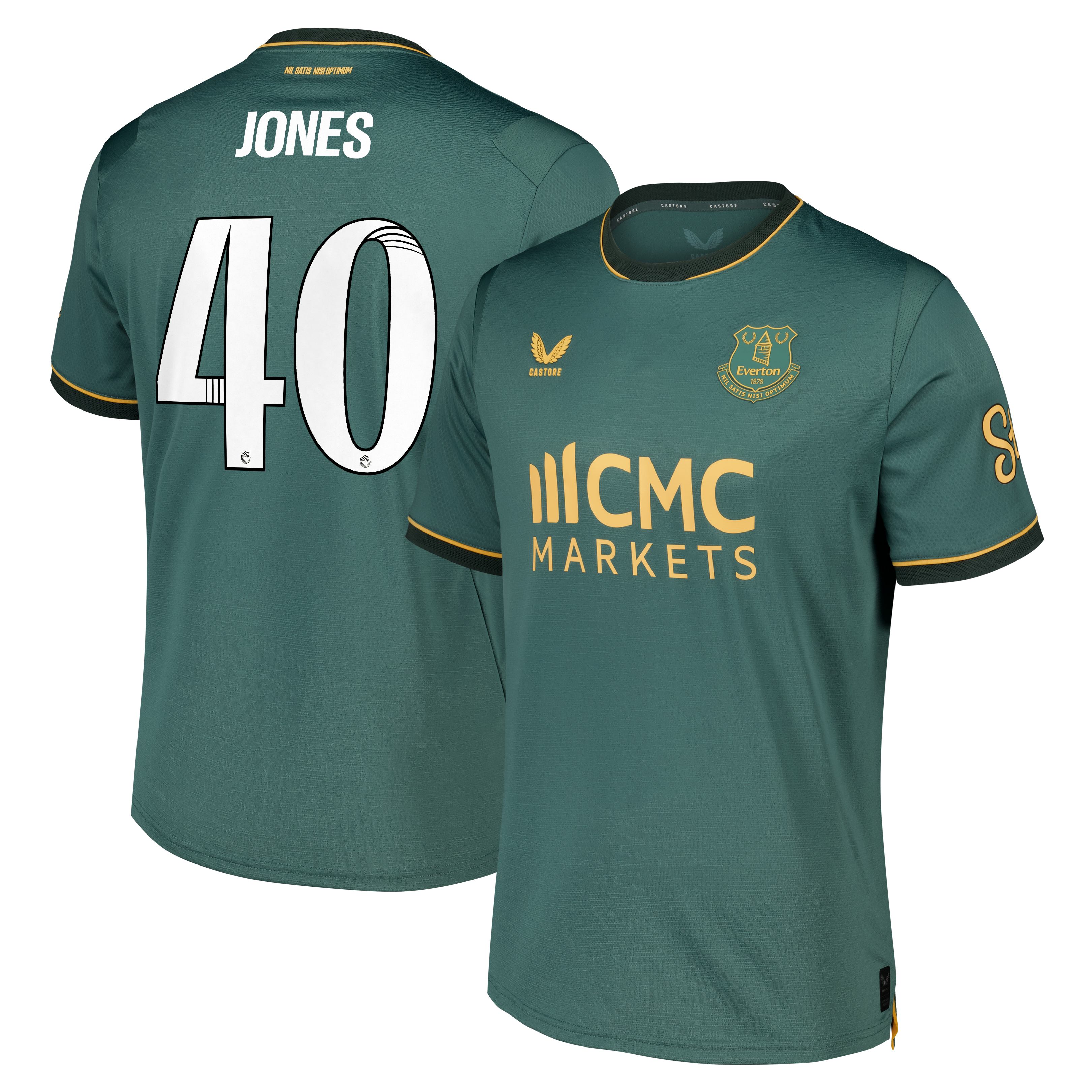 Everton WSL Castore Third Pro Shirt 2026-27 with Jones 40 printing