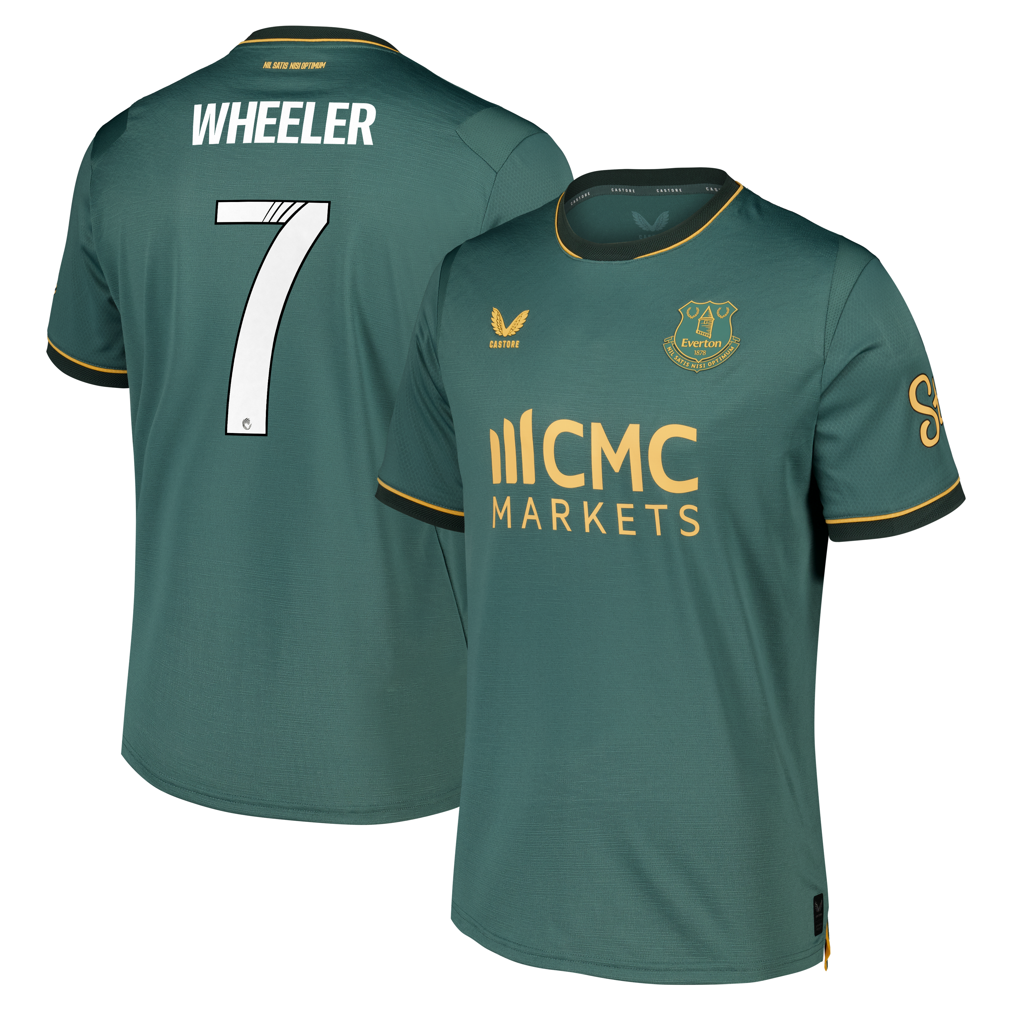 Everton WSL Castore Third Pro Shirt 2026-27 with Wheeler 7 printing