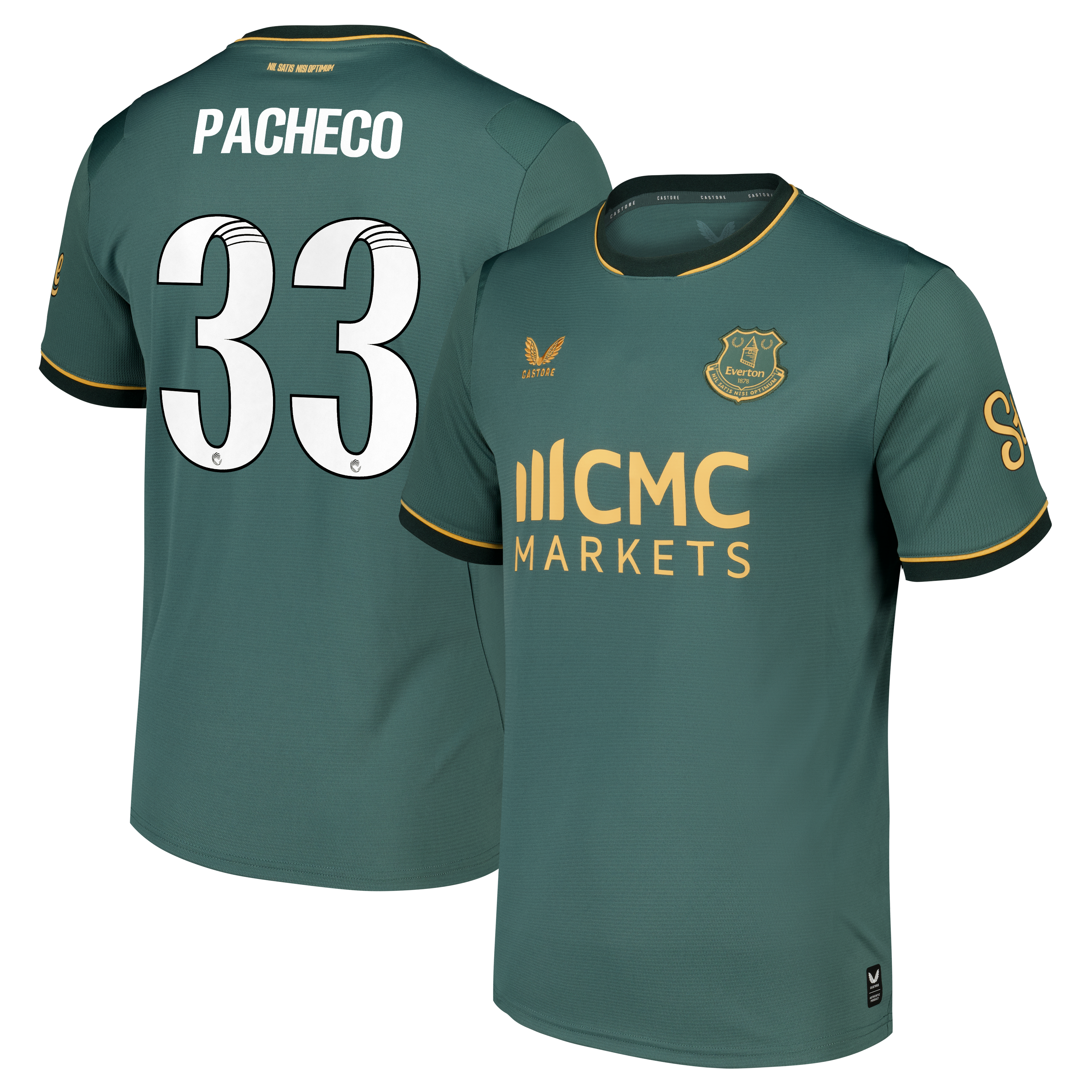 Everton WSL Castore Third Replica Shirt 2026-27 with Pacheco 33 printing