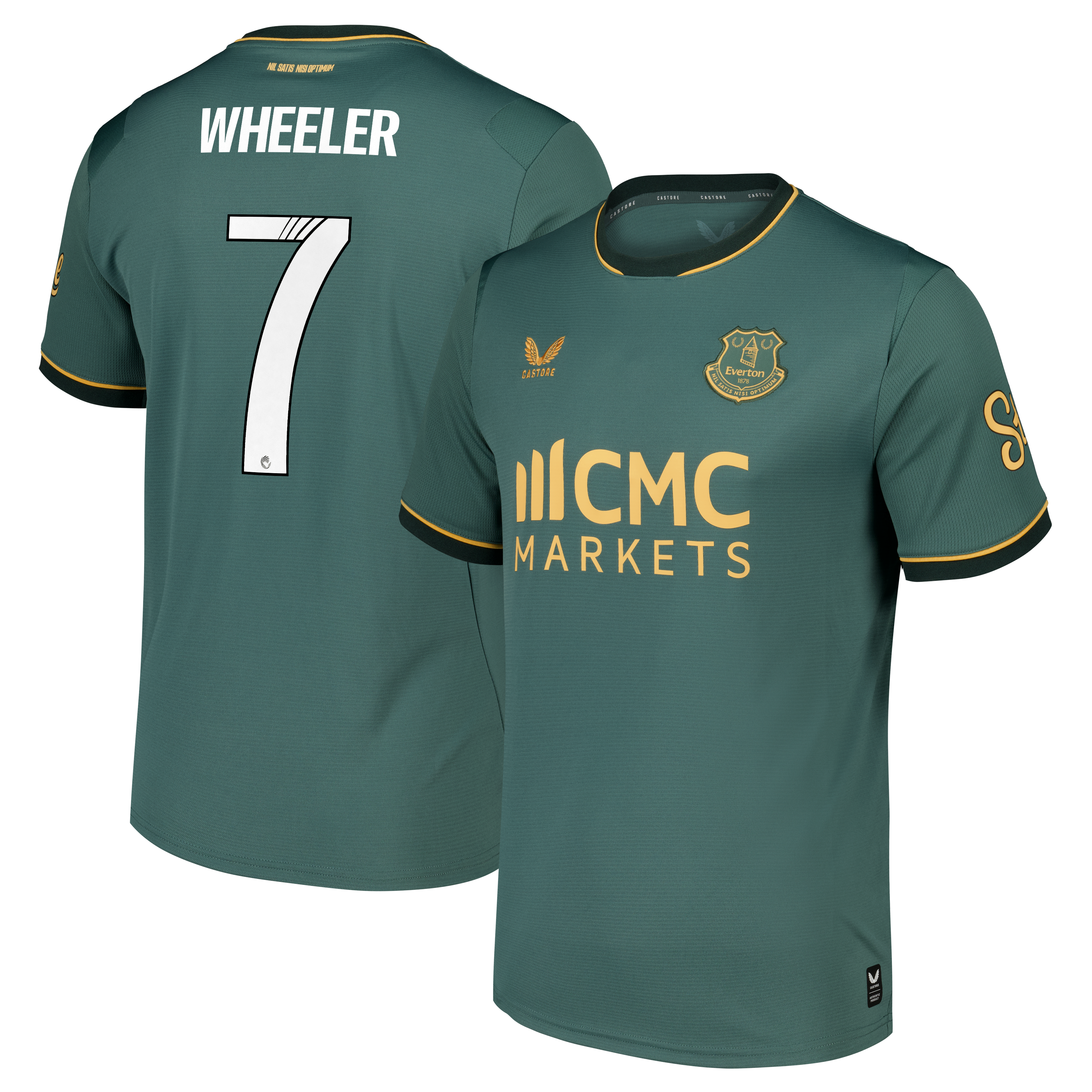 Everton WSL Castore Third Replica Shirt 2026-27 with Wheeler 7 printing