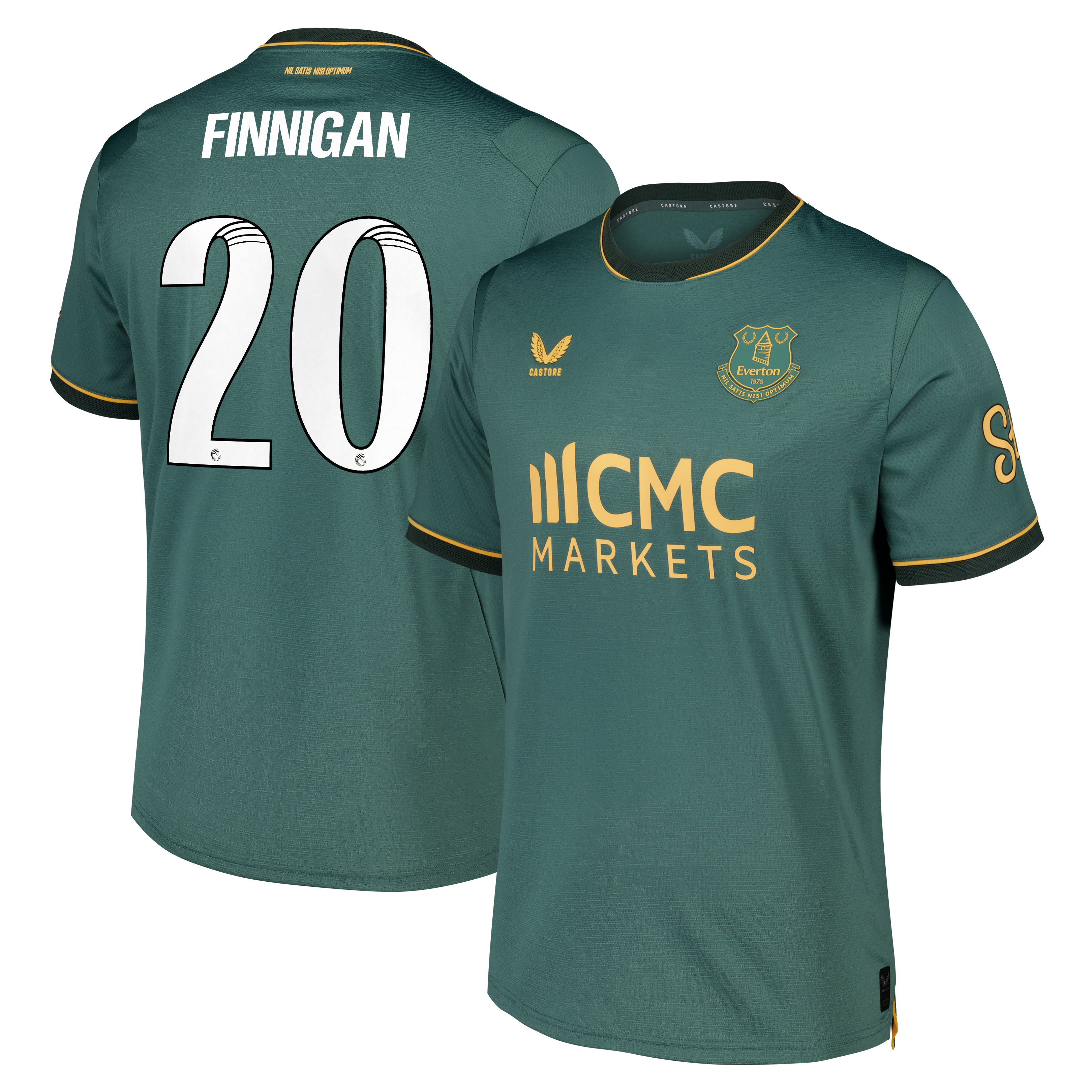 Everton WSL Castore Third Pro Shirt 2026-27 with Finnigan 20 printing
