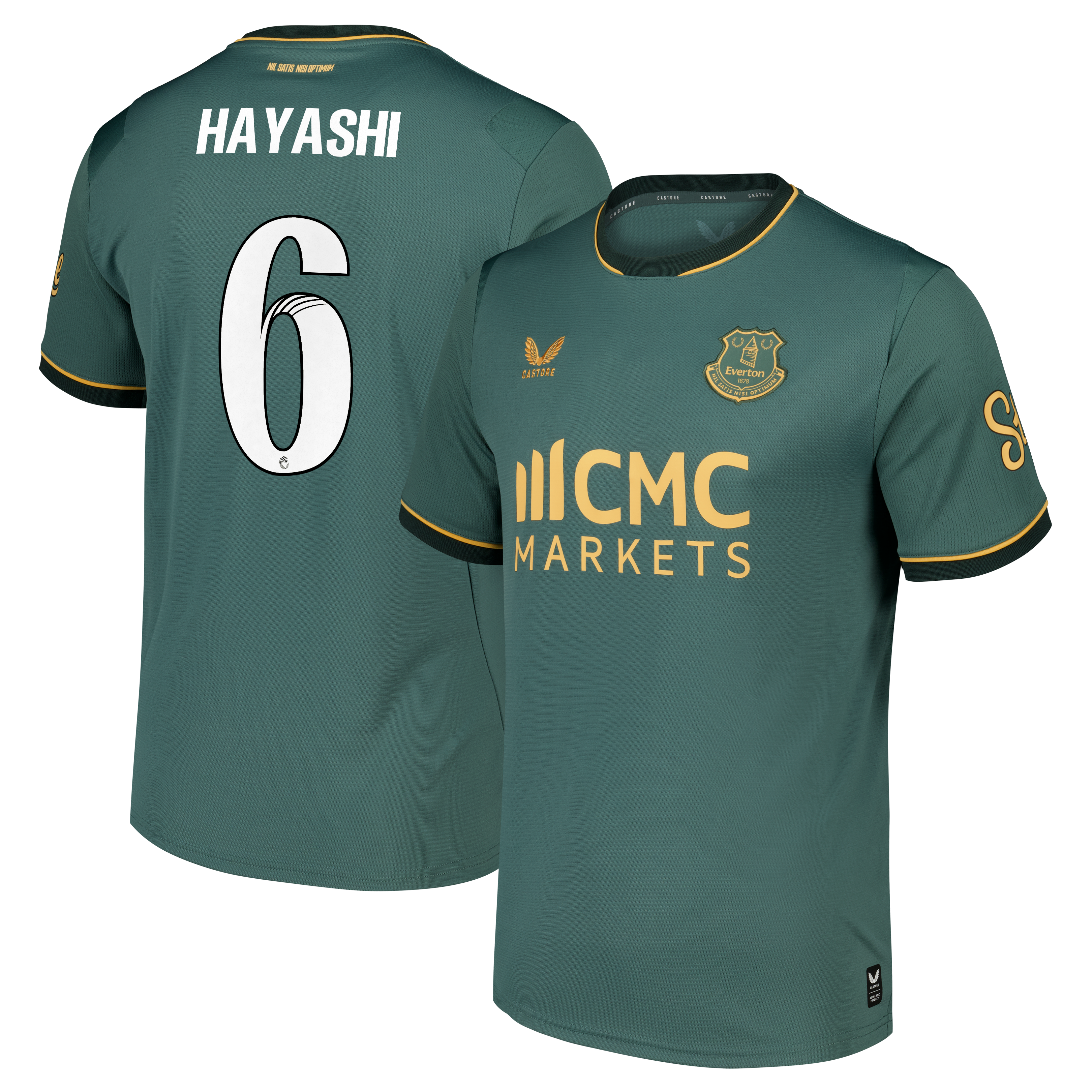 Everton WSL Castore Third Replica Shirt 2026-27 with Hayashi 6 printing