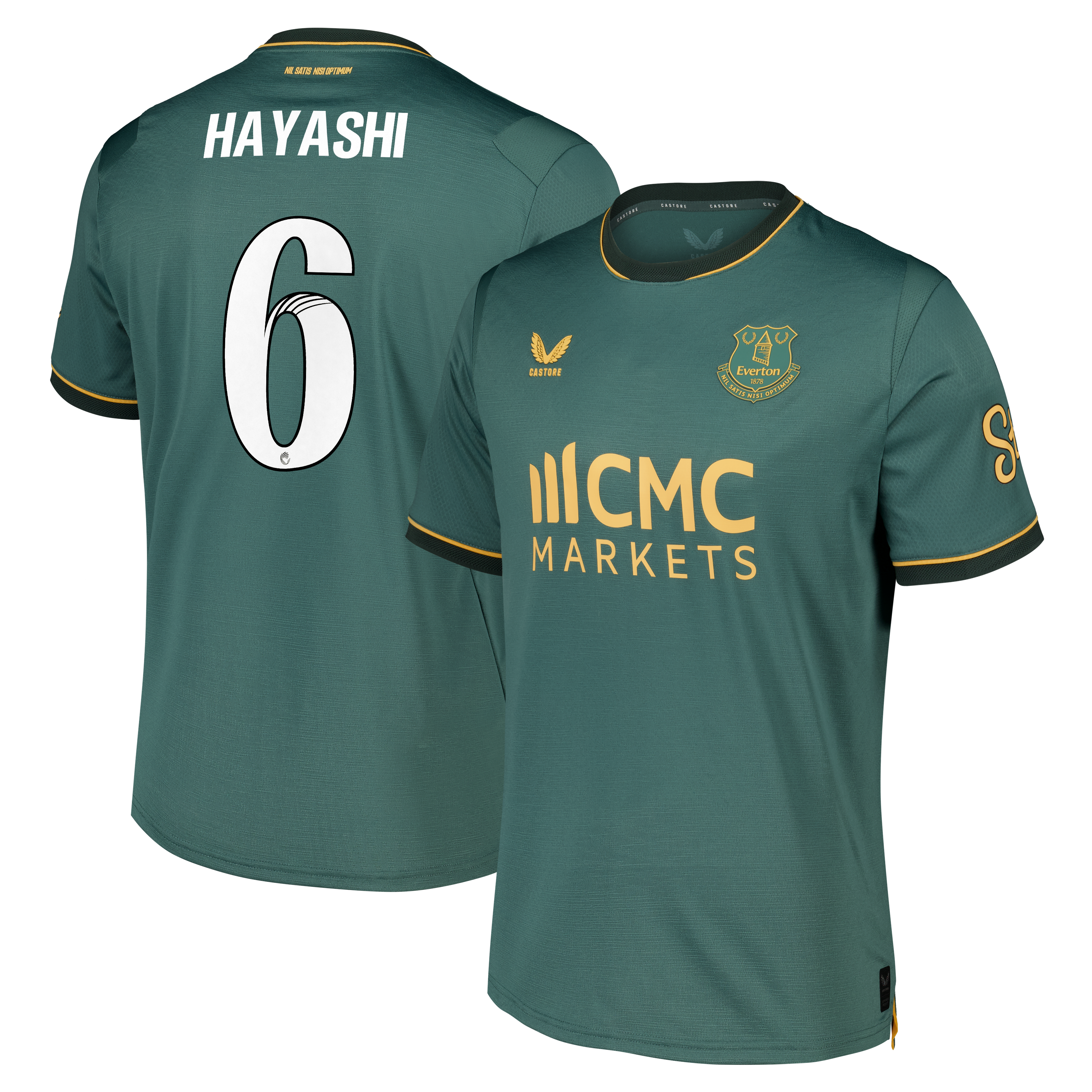 Everton WSL Castore Third Pro Shirt 2026-27 with Hayashi 6 printing