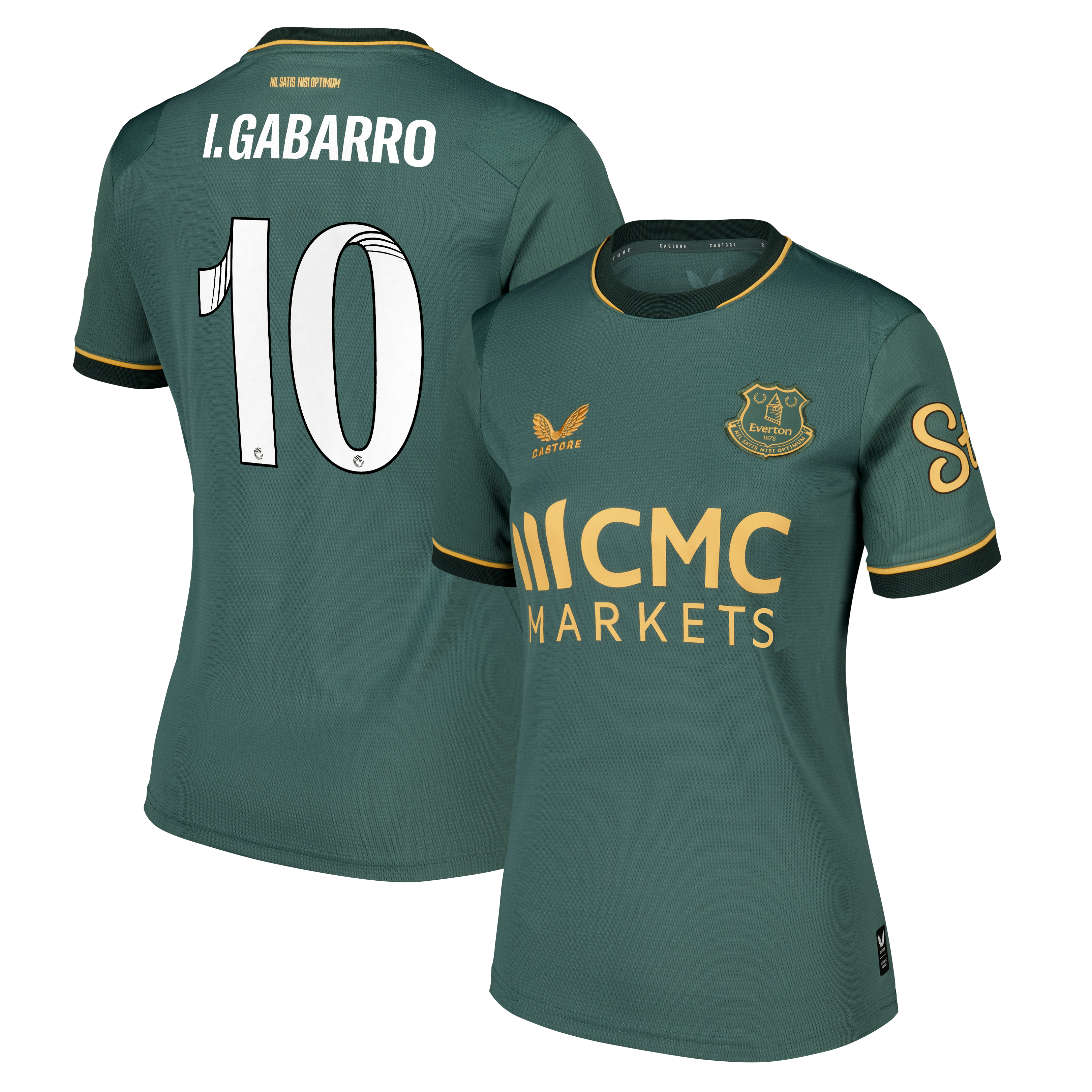 Everton WSL Castore Third Replica Shirt 2026-27 - Womens with I. Gabarro 10 printing