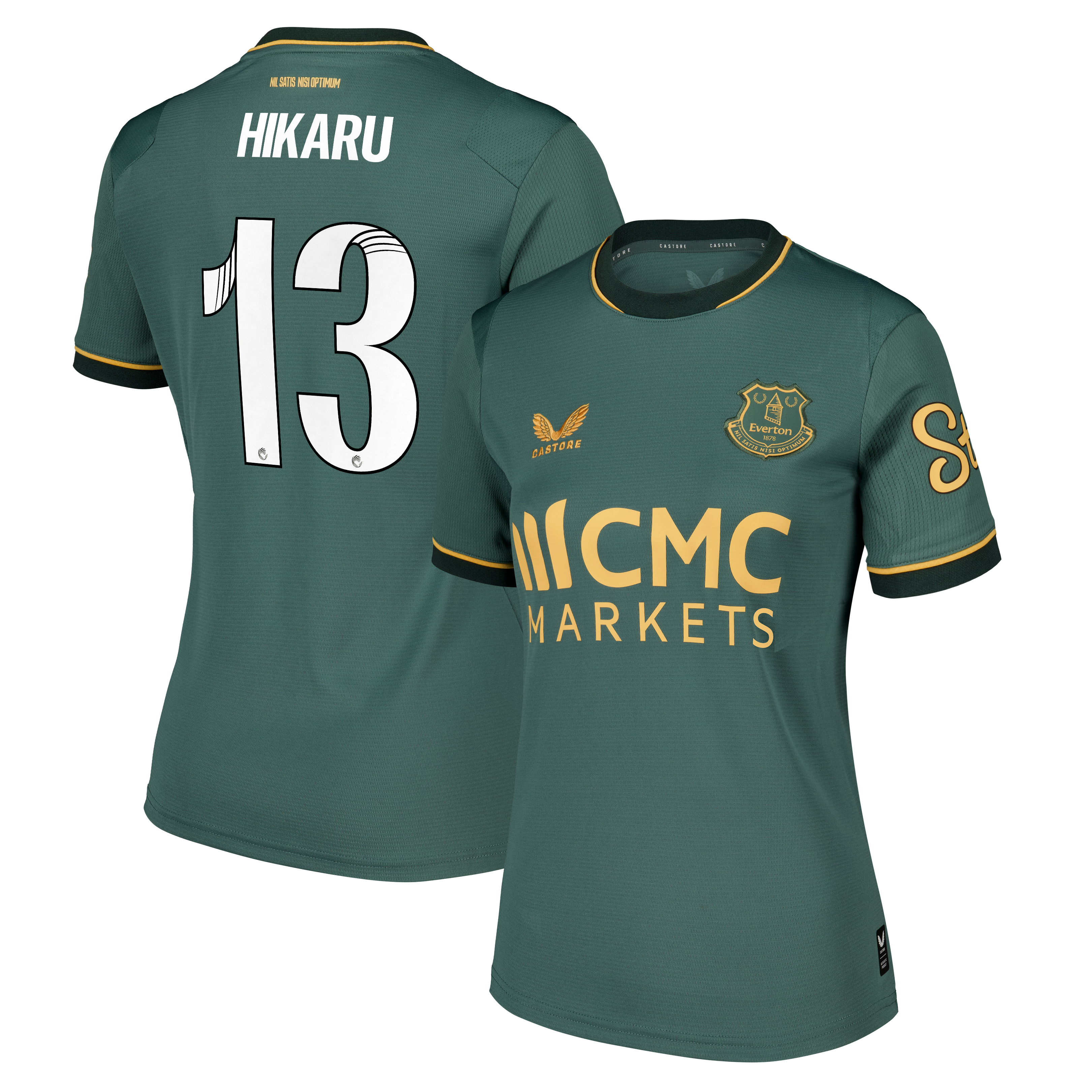 Everton WSL Castore Third Replica Shirt 2026-27 - Womens with Hikaru 13 printing