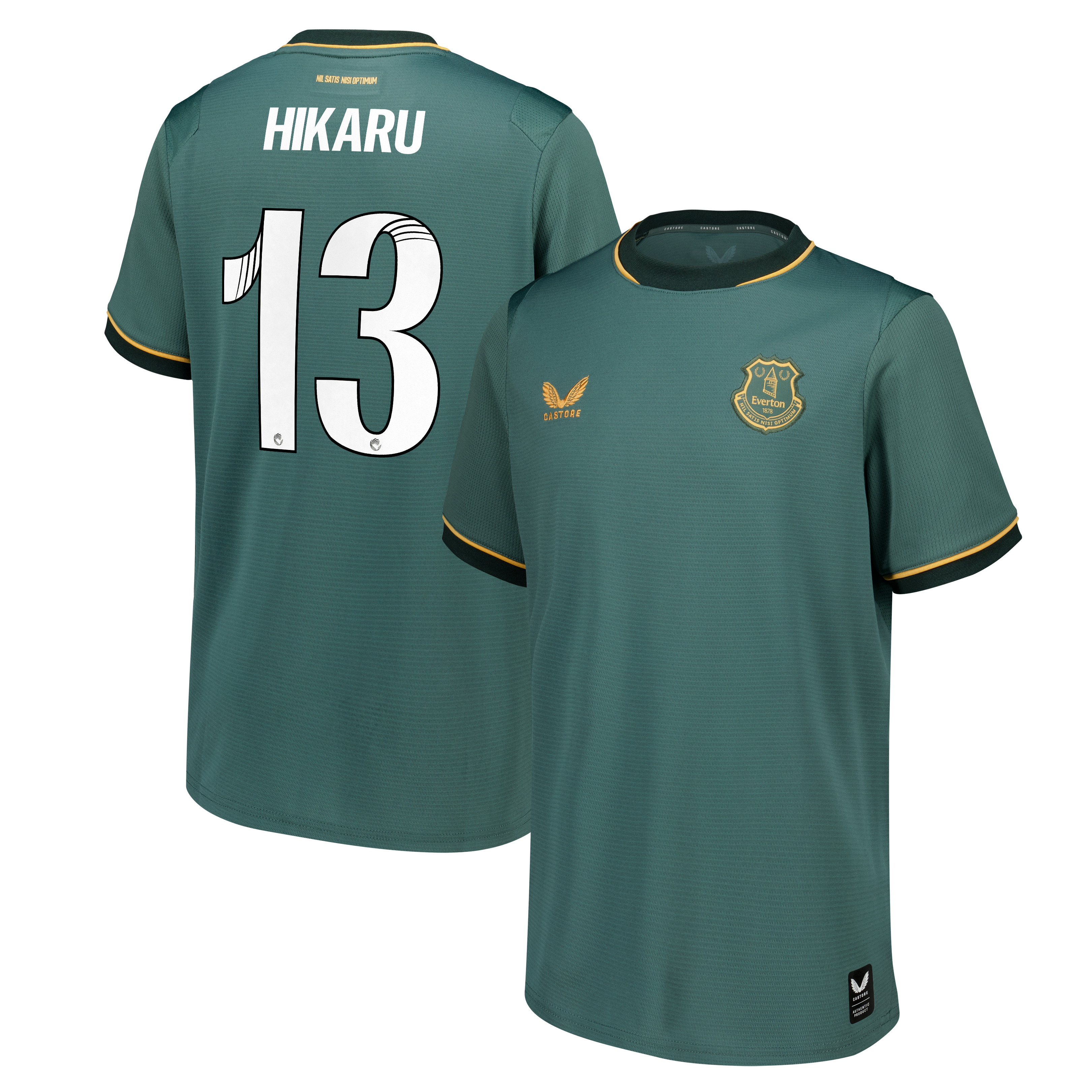 Everton WSL Castore Third Replica Shirt 2026-27 - Kids with Hikaru 13 printing