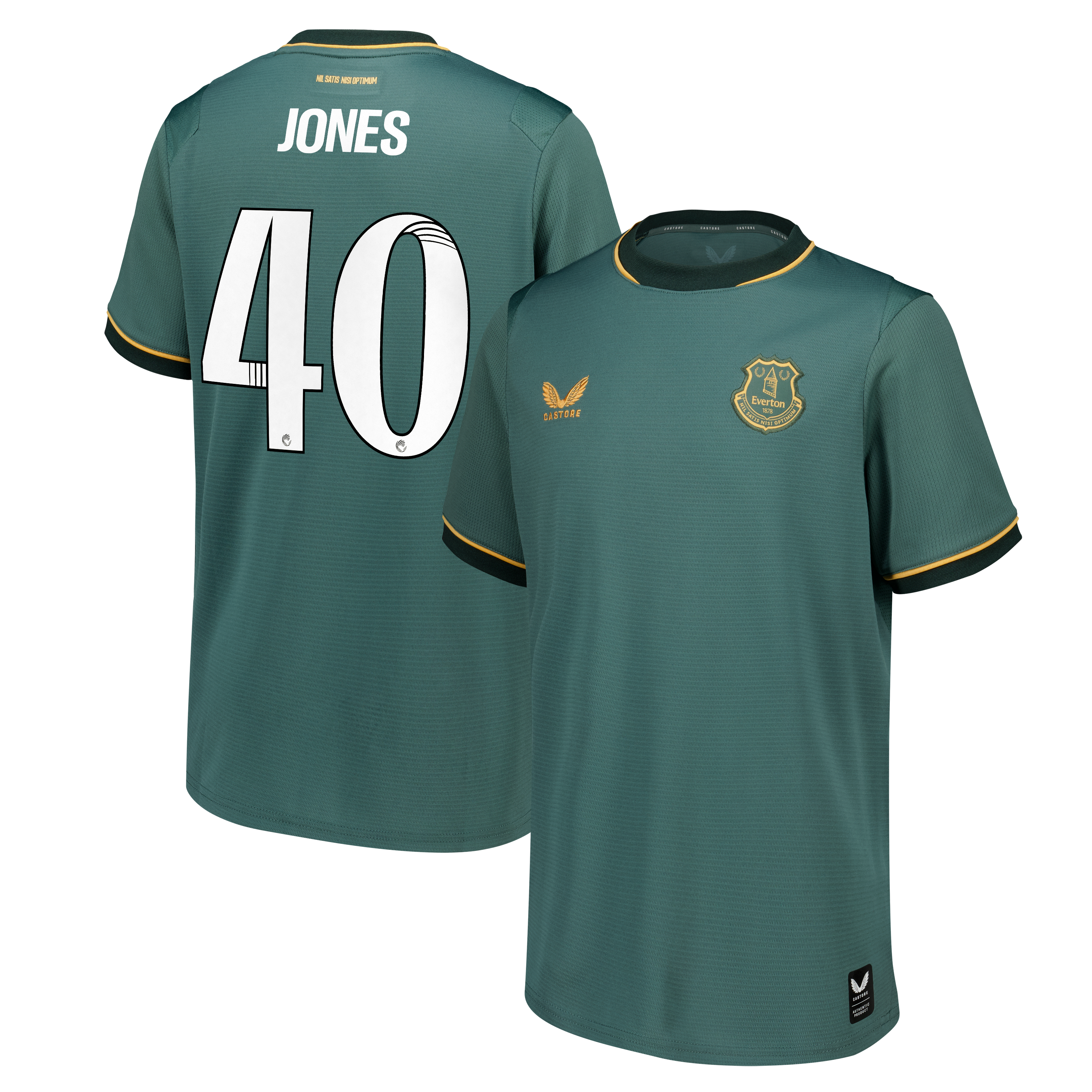 Everton WSL Castore Third Replica Shirt 2026-27 - Kids with Jones 40 printing