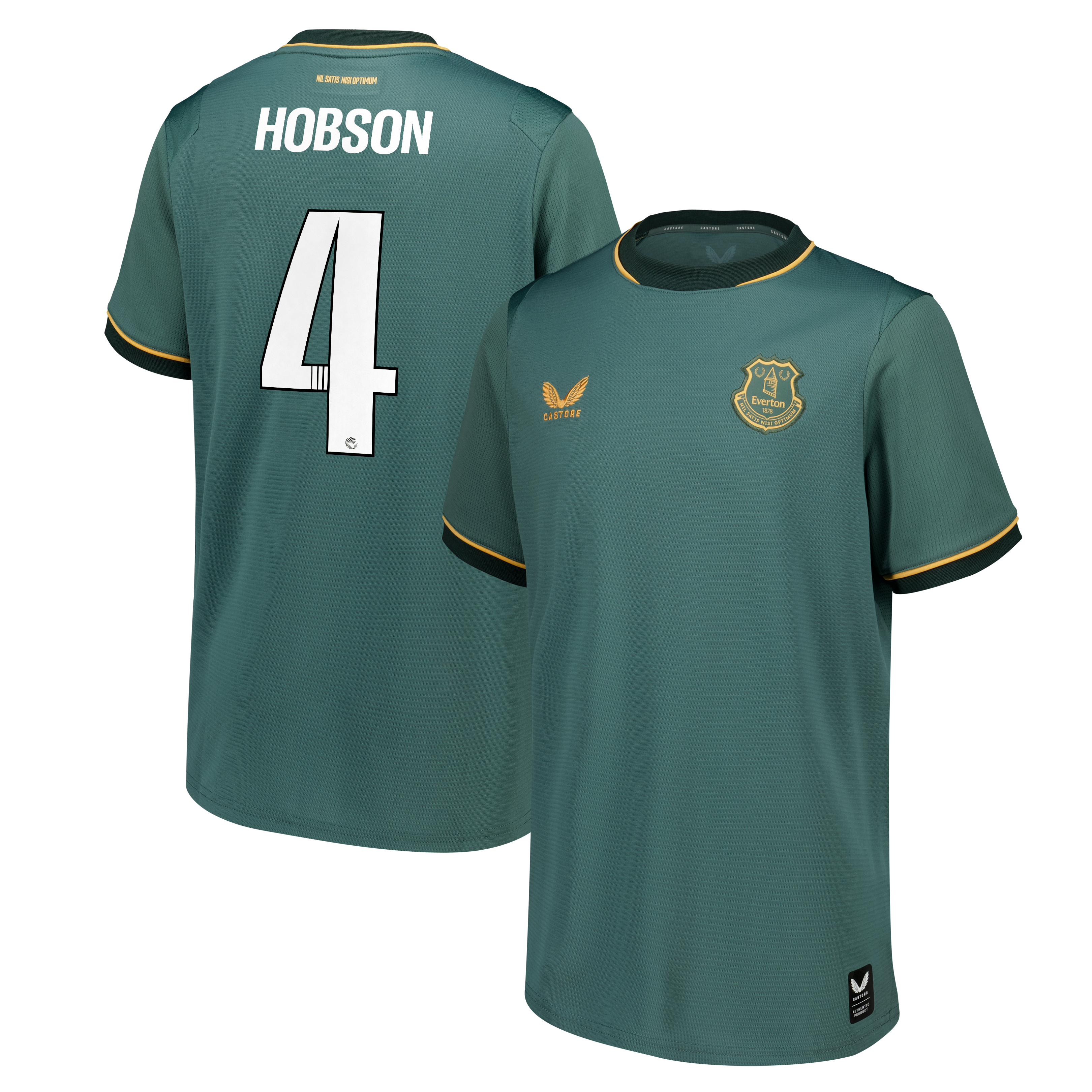 Everton WSL Castore Third Replica Shirt 2026-27 - Kids with Hobson 4 printing