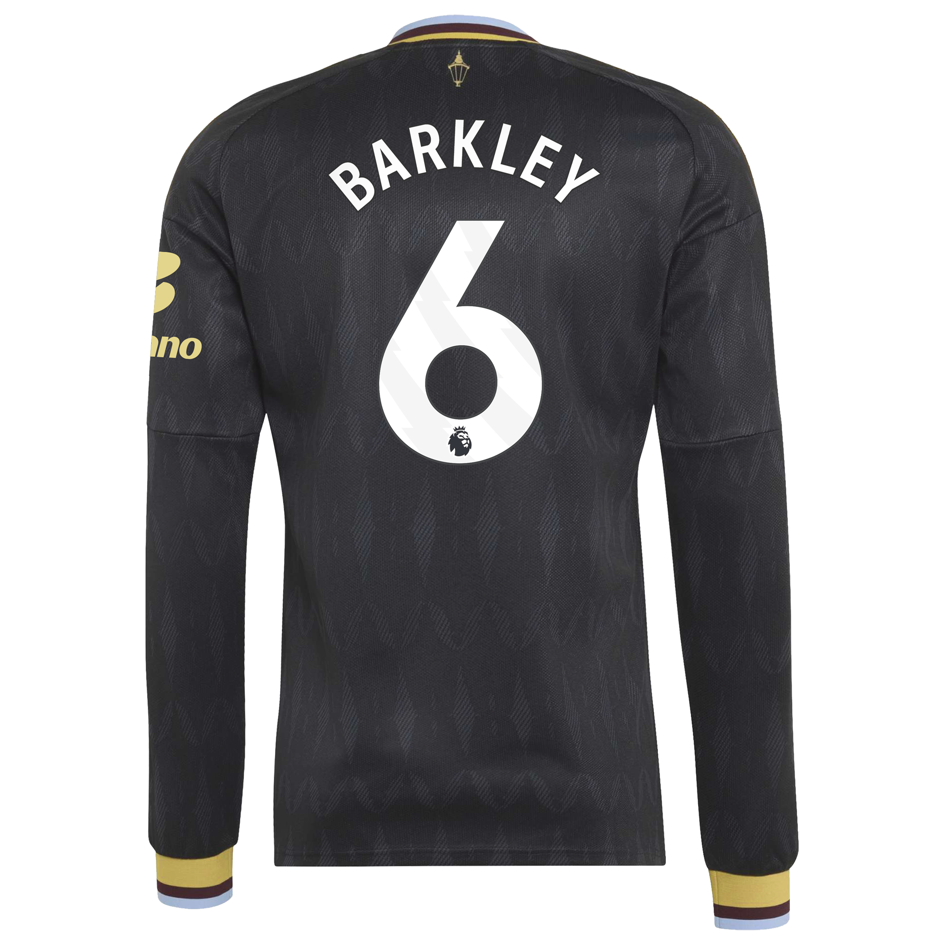 Aston Villa adidas Away Shirt 2026-27 - Long Sleeve with Barkley 6 printing, , rebel_hi-res
