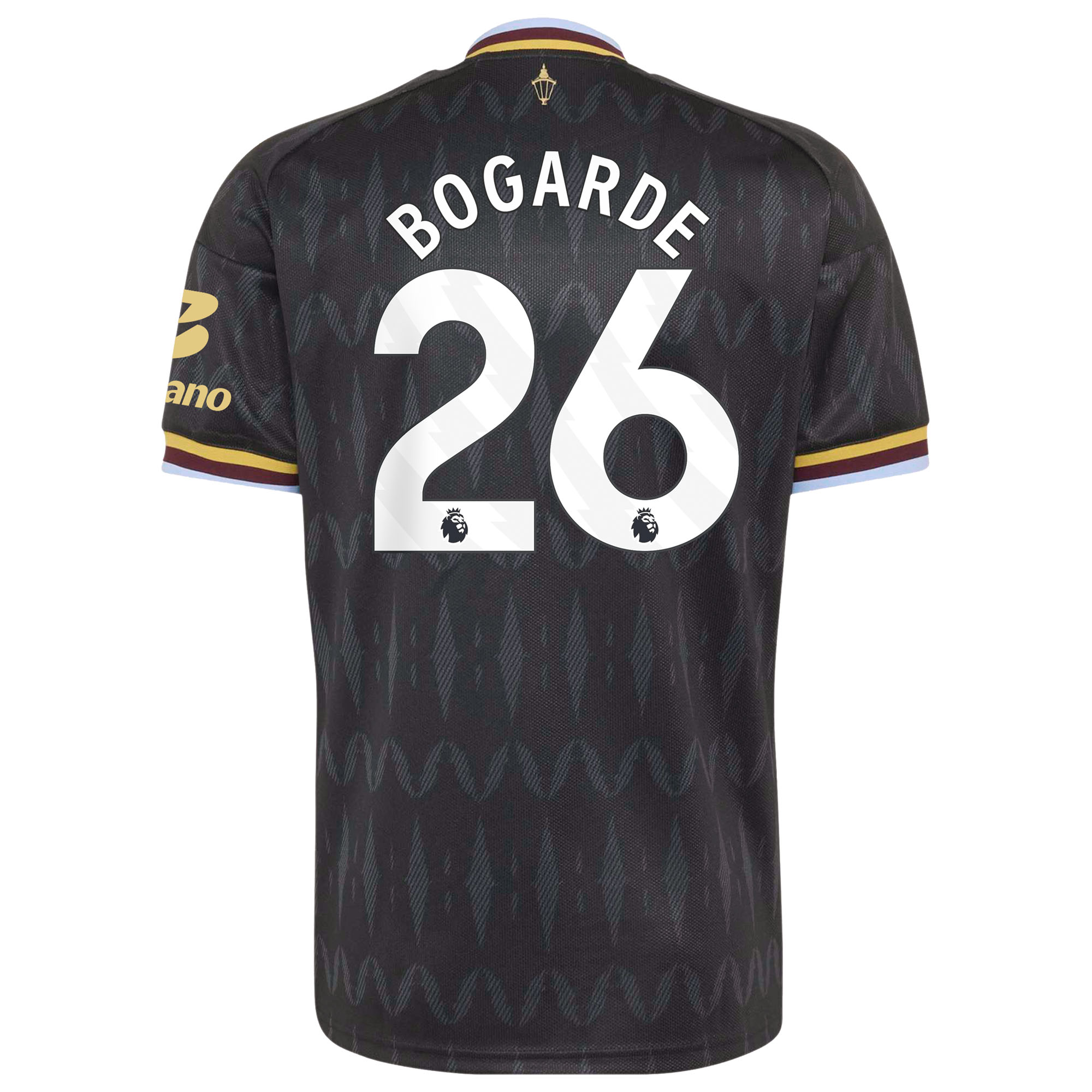 Aston Villa adidas Away Shirt 2026-27 with Bogarde 26 printing, , rebel_hi-res