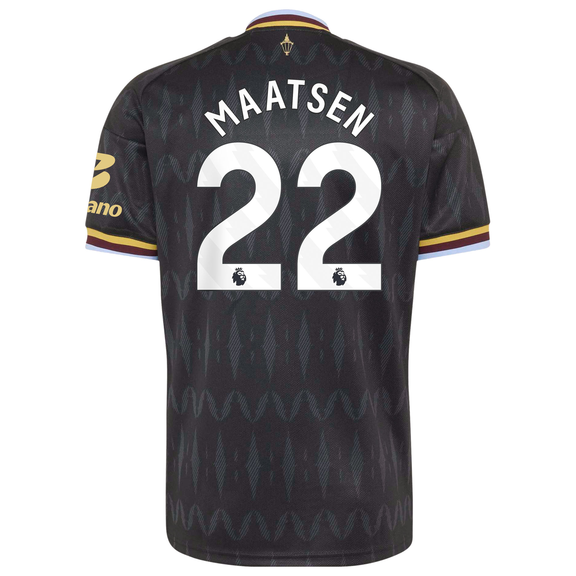 Aston Villa adidas Away Shirt 2026-27 with Maatsen 22 printing, , rebel_hi-res
