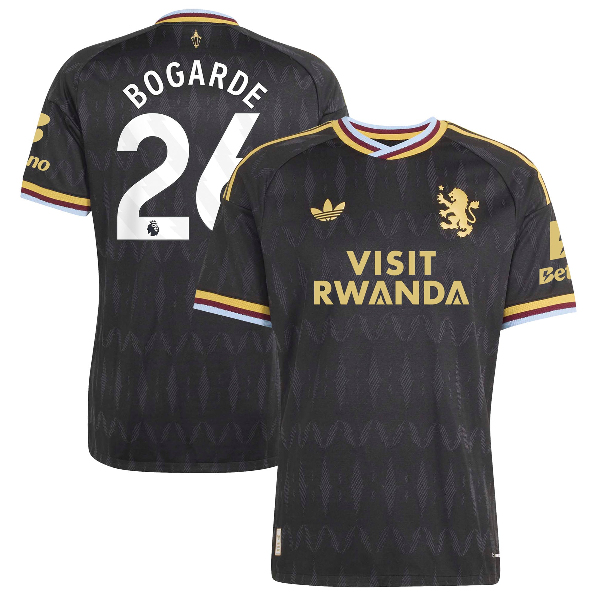 Aston Villa adidas Away Authentic Shirt 2026-27 with Bogarde 26 printing, , rebel_hi-res