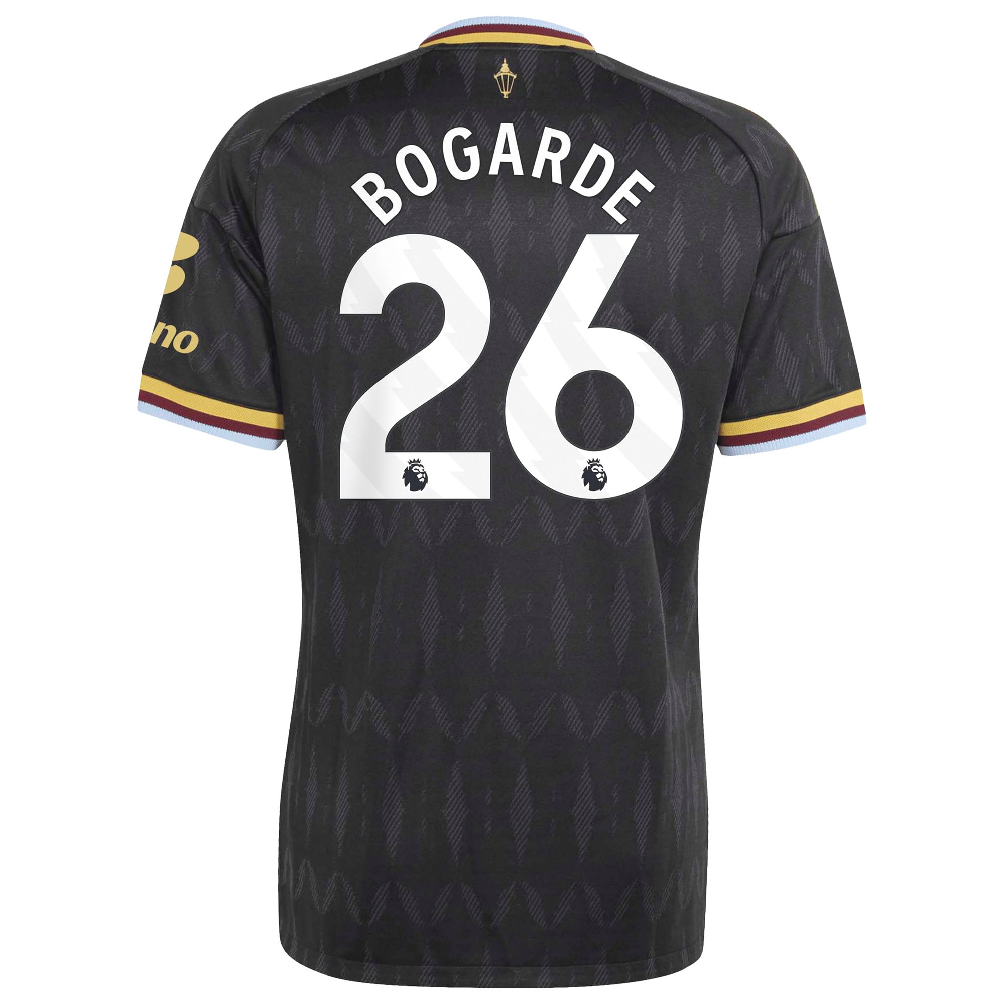 Aston Villa adidas Away Authentic Shirt 2026-27 with Bogarde 26 printing, , rebel_hi-res