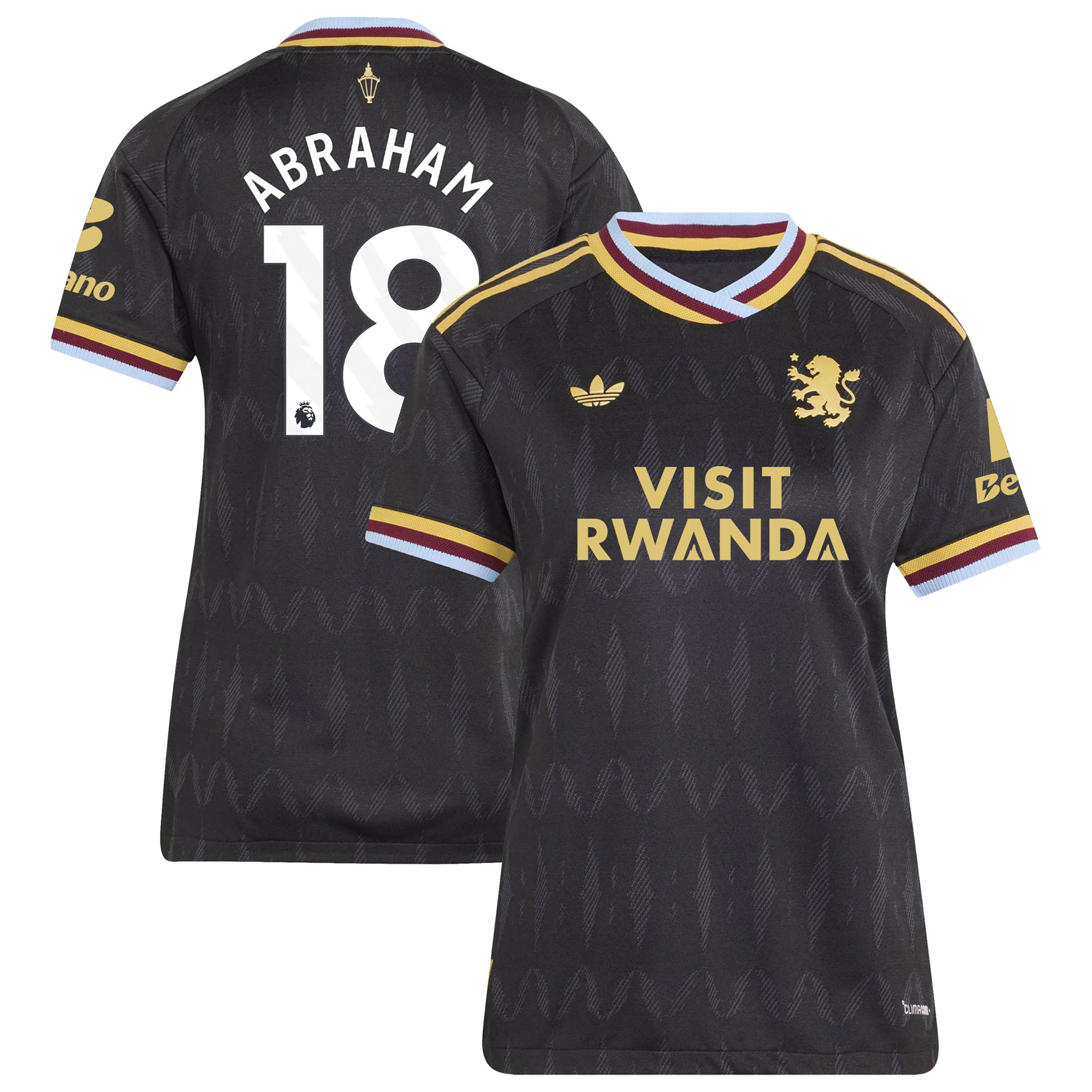 Aston Villa adidas Away Authentic Shirt 2026-27 - Womens with Abraham 18 printing