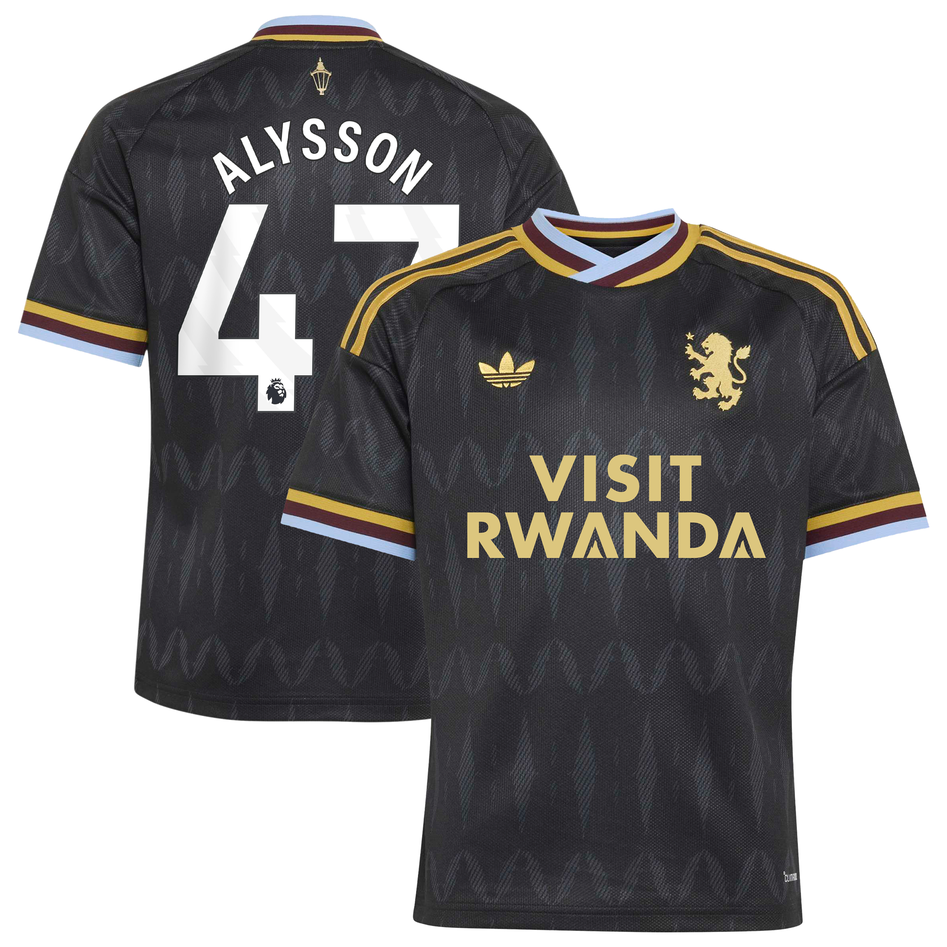 Aston Villa adidas Away Shirt 2026-27 - Kids with Alysson 47 printing