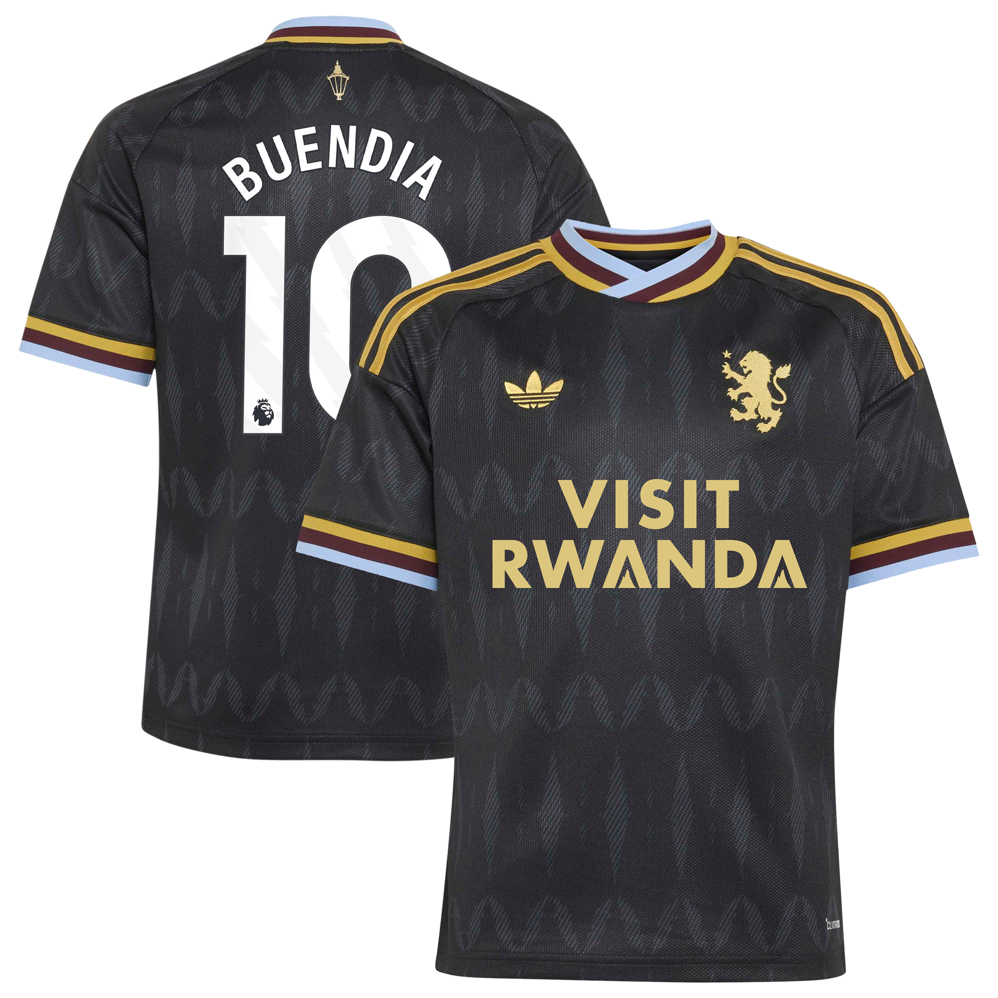 Aston Villa adidas Away Shirt 2026-27 - Kids with Buendia 10 printing
