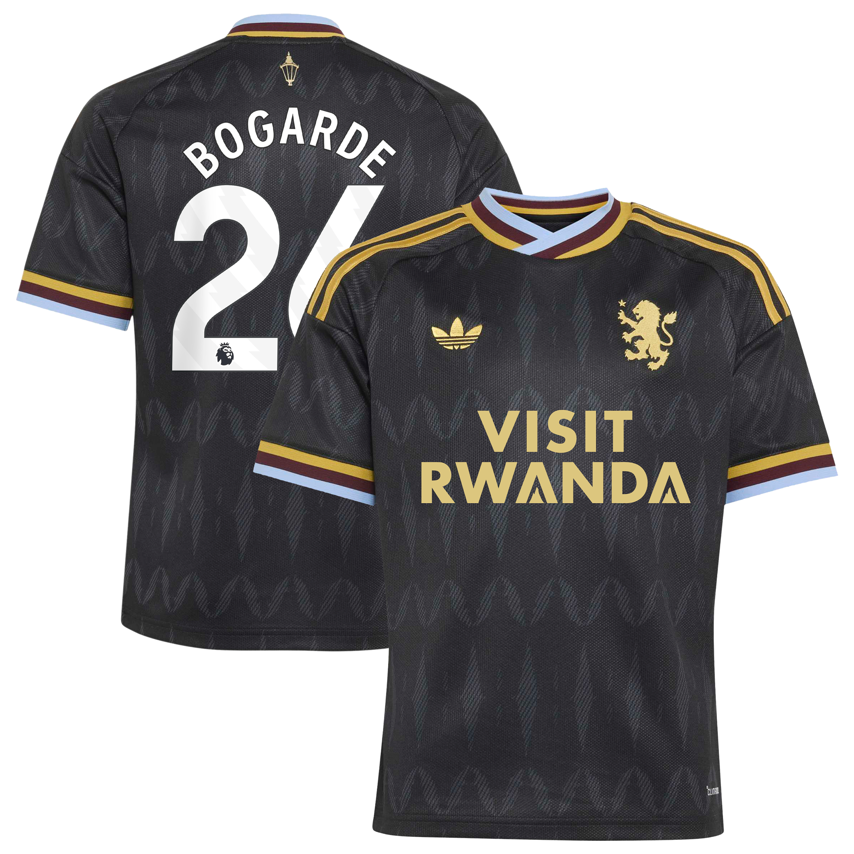 Aston Villa adidas Away Shirt 2026-27 - Kids with Bogarde 26 printing, , rebel_hi-res