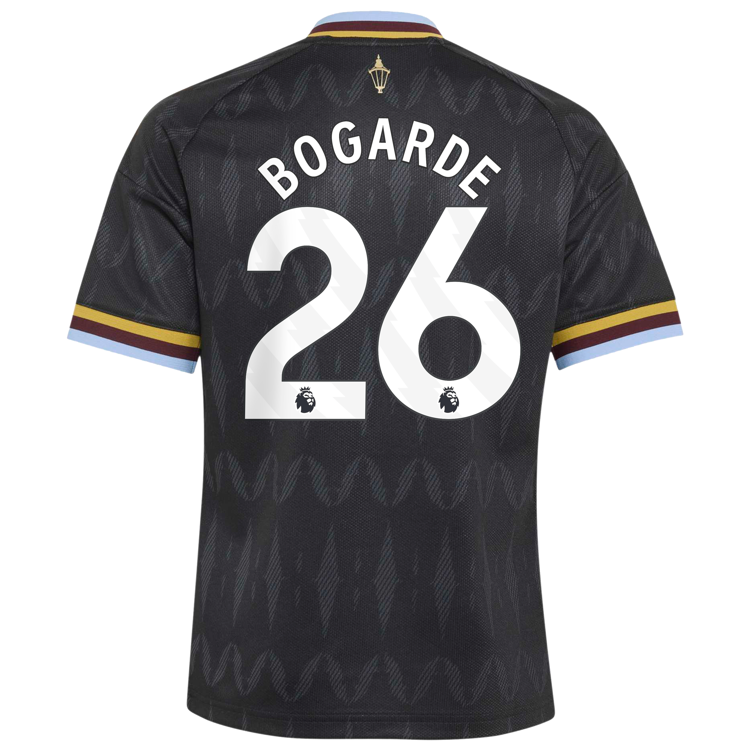 Aston Villa adidas Away Shirt 2026-27 - Kids with Bogarde 26 printing, , rebel_hi-res
